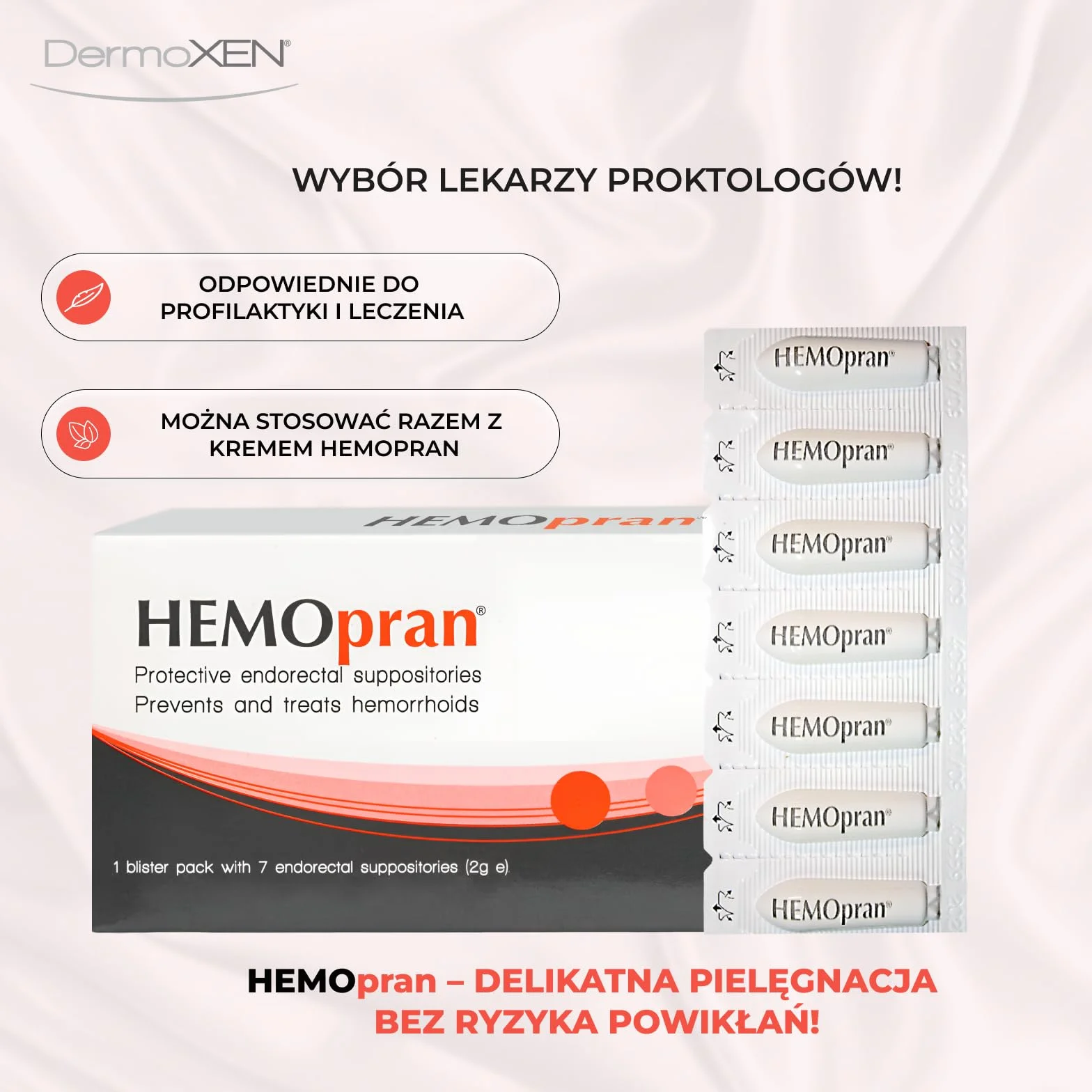 Czopki na Hemoroidy | Na Swędzenie, Pieczenie, Ból i Krwawienie | Na Hemoroidy i Żylaki | Wsparcie przy Szczelinach | Formuła Nawilżająca i Kojąca | 7 Szt.