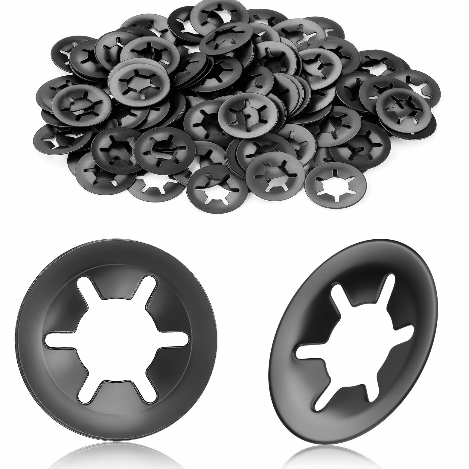 100 sztuk podkładek zabezpieczających płytek zaciskowych podkładek M8 x 18 mm pierścień zabezpieczający pierścień wybuchowy zestaw pierścieni zabezpieczających do wałów pierścień zaciskowy