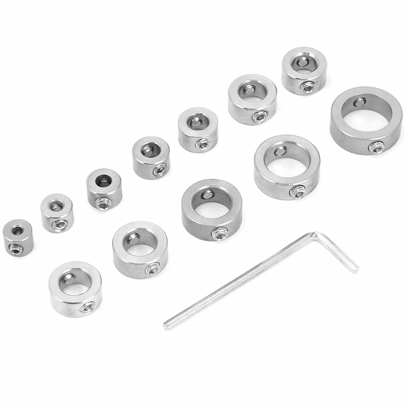 12 szt. 3-16 mm wiertło ogranicznik głębokości wiertła zestaw kołnierza wiercenie pierścień graniczny wiertło głębokość ogranicznik obroże pierścień pozycjoner lokalizator