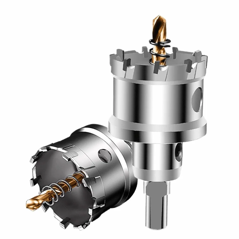 Otwornica Wiertło ze stopu węglika Wykonywanie otworów okrągłych Bit TCT 15 mm ~ 100 mm Stal nierdzewna Metal Drewno, 25,5 mm