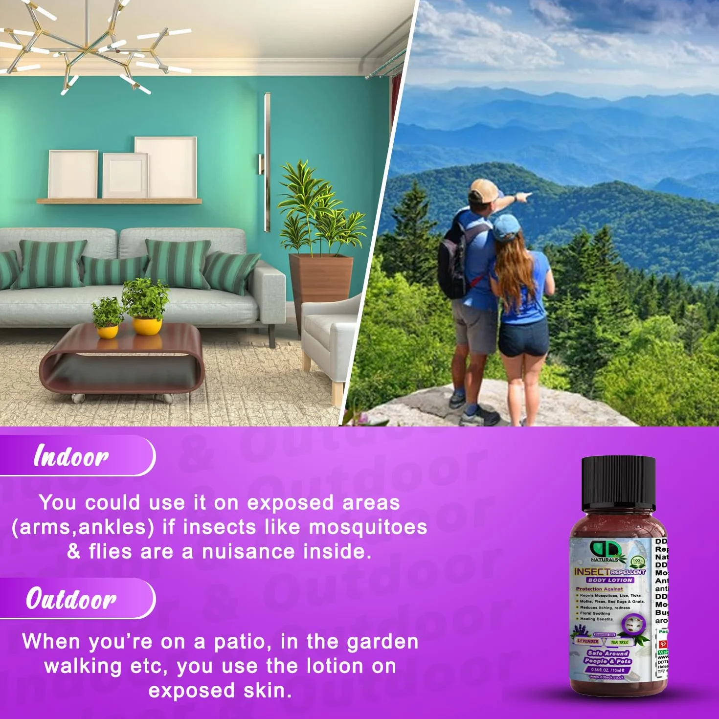 Balsam do ciała odstraszający owady 100% naturalny olejki eteryczne lawenda drzewo herbaciane