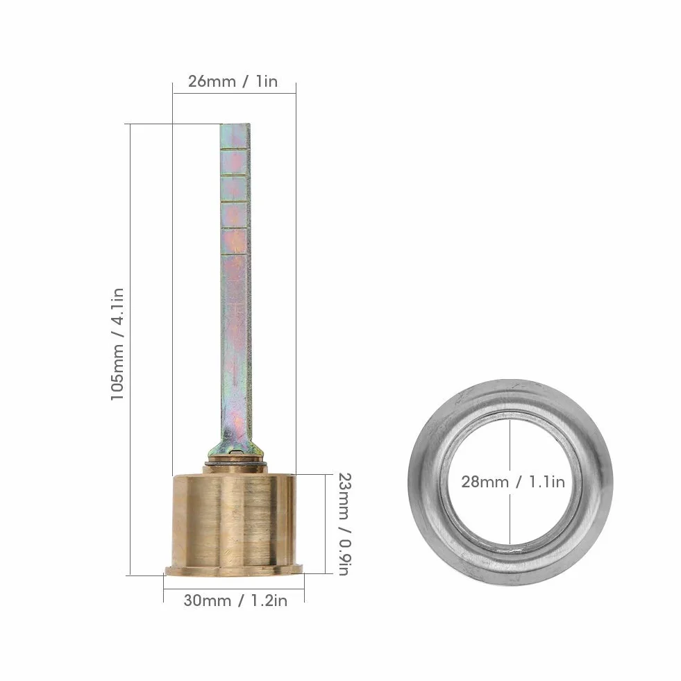 Zestaw cylindryczny zamka, miedziany zamek bezpieczeństwa, zamek mechaniczny 30 mm/1,3 cala, okrągły zamek cylindryczny z 3 kluczami, do żelaznych drewnianych drzwi bezpieczeństwa szafki