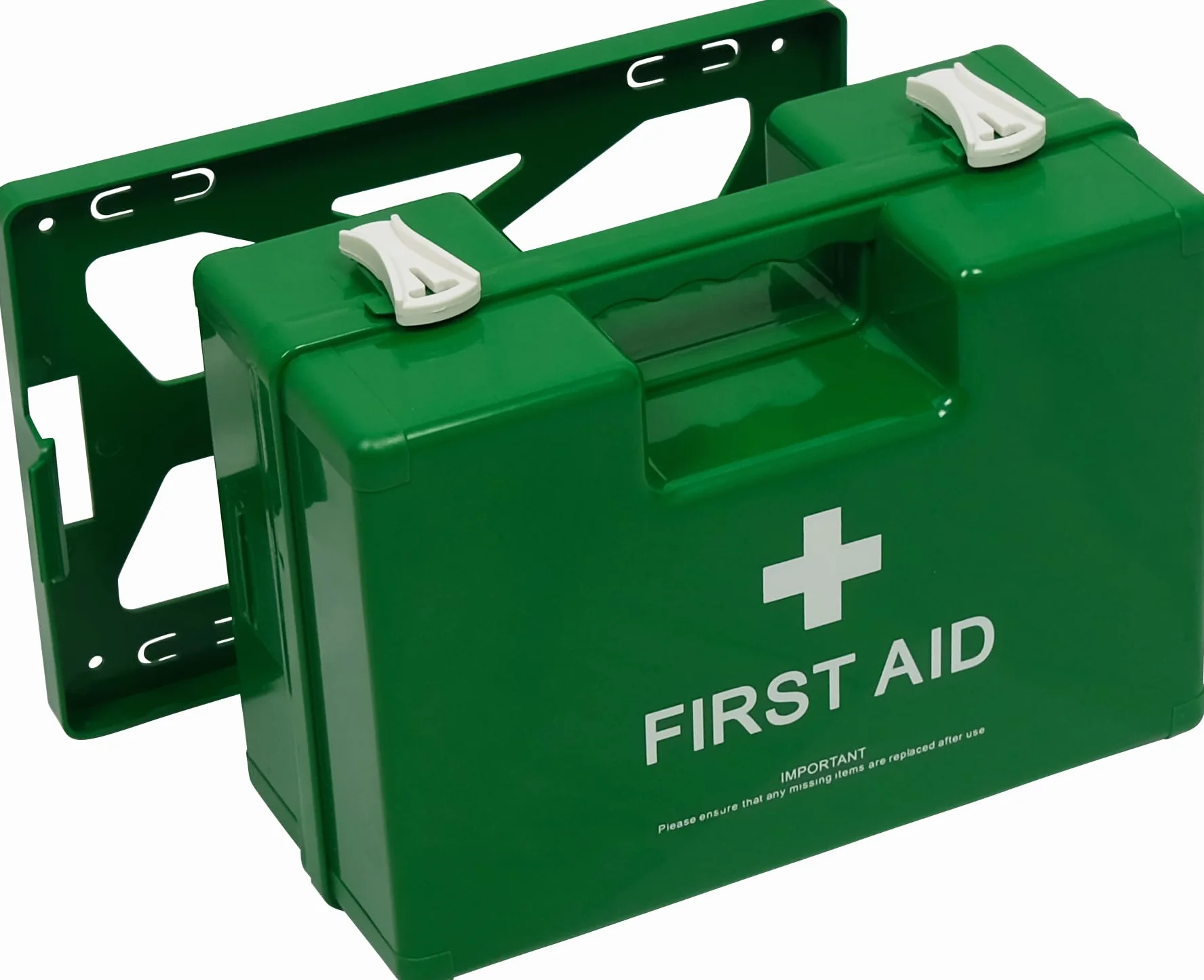 Zestaw pierwszej pomocy Safety First Aid Deluxe z uchwytem ściennym BS 8599 średni