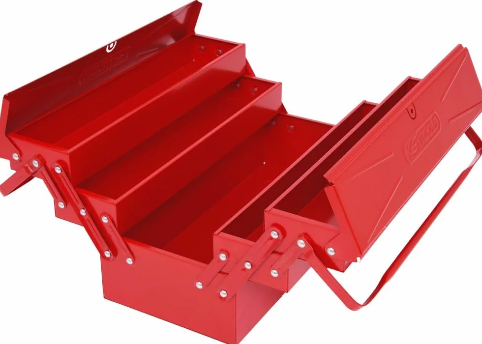 KS Tools 999.0125 Skrzynka narzędziowa z blachy stalowej, 5 przedziałów, 550mm