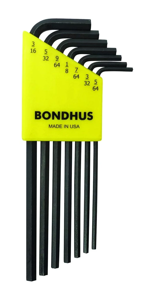 BONDHUS, HLX7L HEX zestaw kluczy 5/162.6 cm-3/40.6 cm, 12145