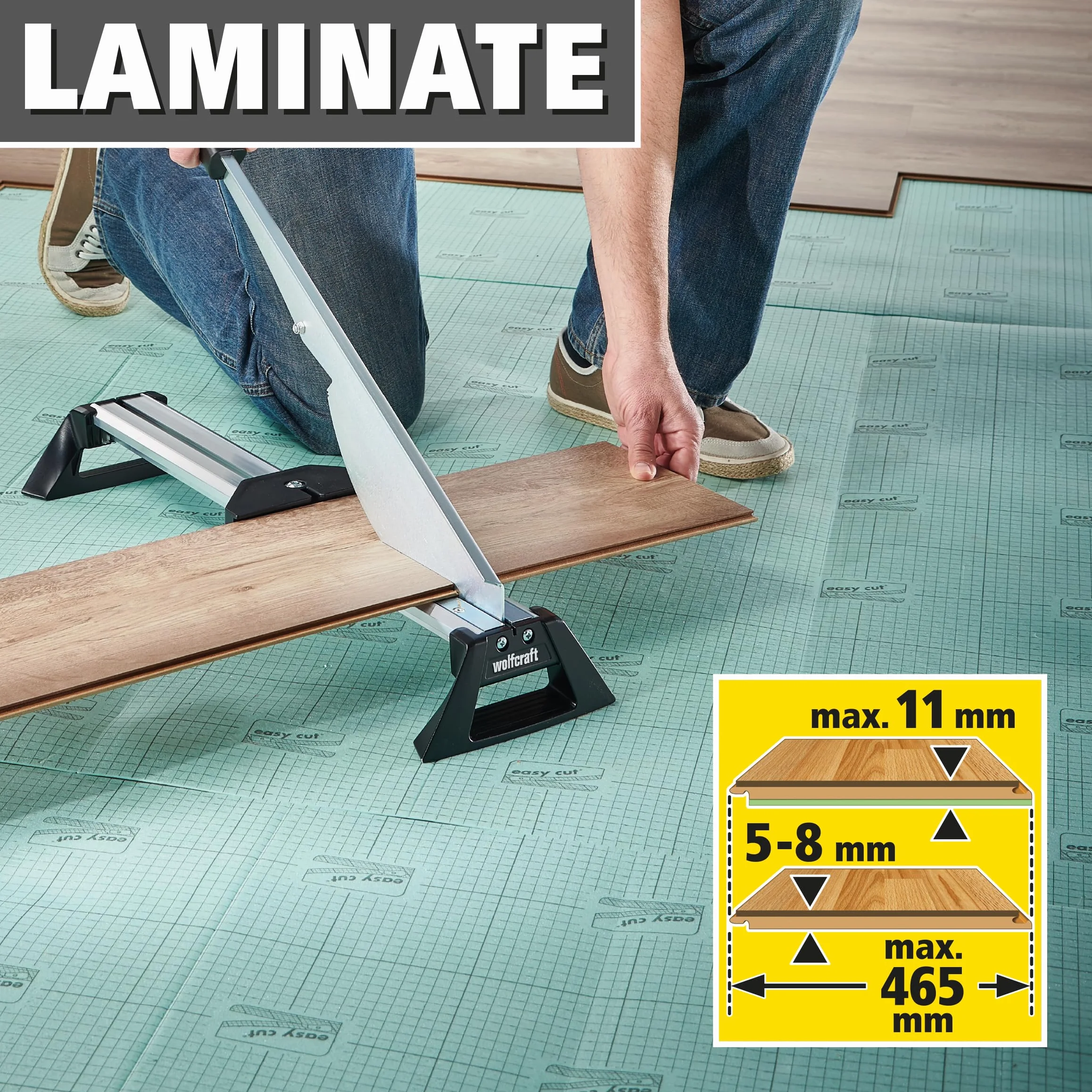 Wolfcraft 6937000 Nożyk do Laminatu, Srebrny