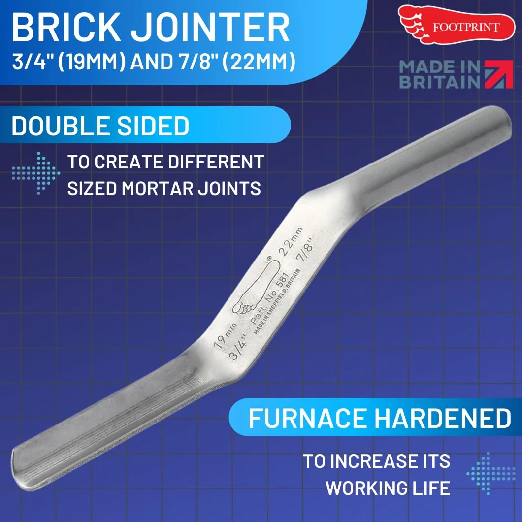 Footprint 581 Brick Jointer łącznik ceglany, 3/4" (19 mm) i 7/8" (22 mm)