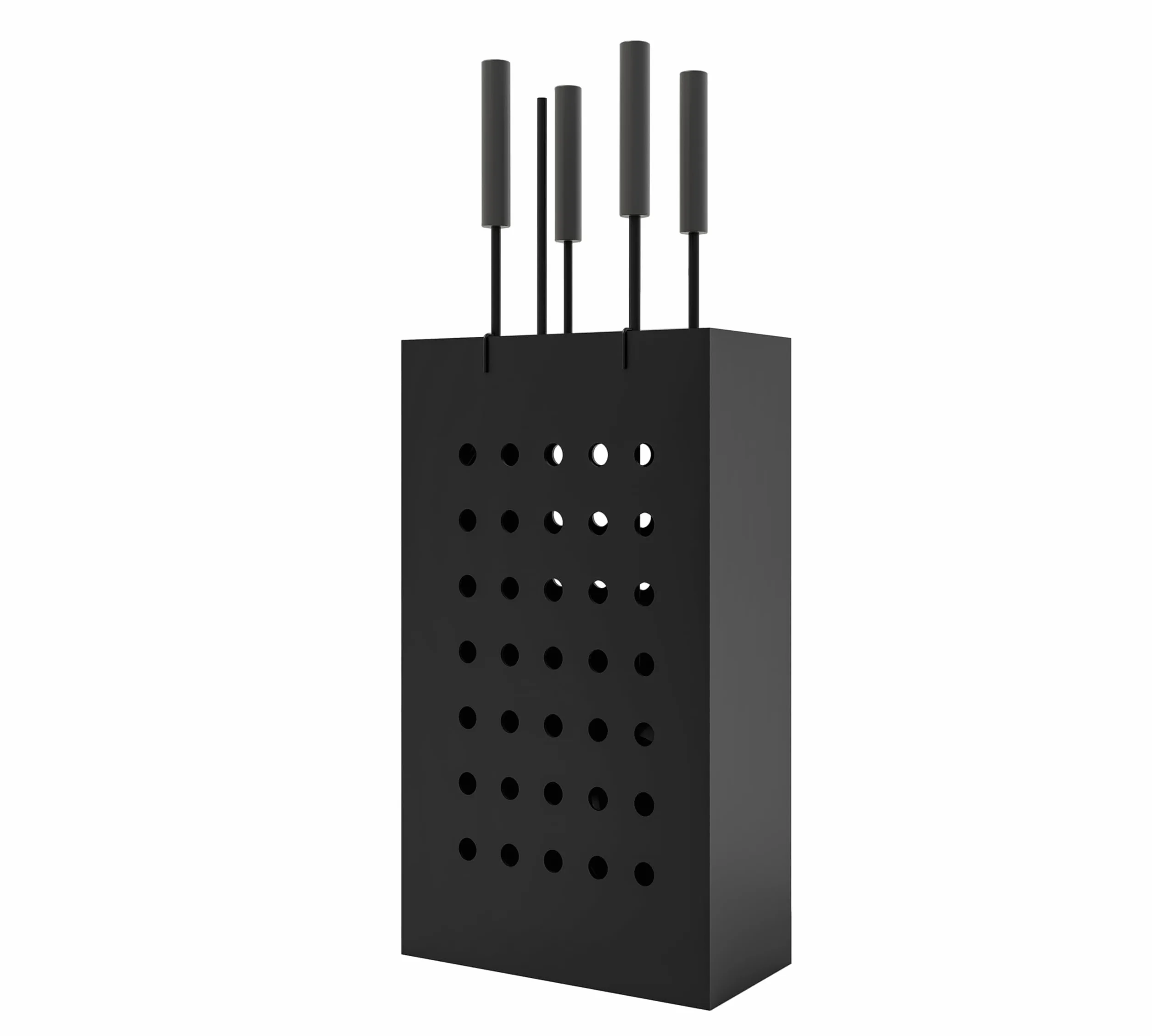 Kingson Zestaw kominkowy Black Iron 4 narzędzia poker szczotka łopata szczypce