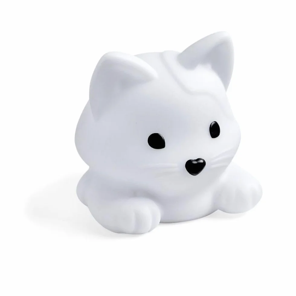 Learning Resources Kotek Luna The Calming Kitty, Nauka głębokiego oddychania, Lampka nocna w kształcie zwierzątka z możliwością ładowania, Łagodzenie lęku u dzieci, Uważność dla dzieci, 3+