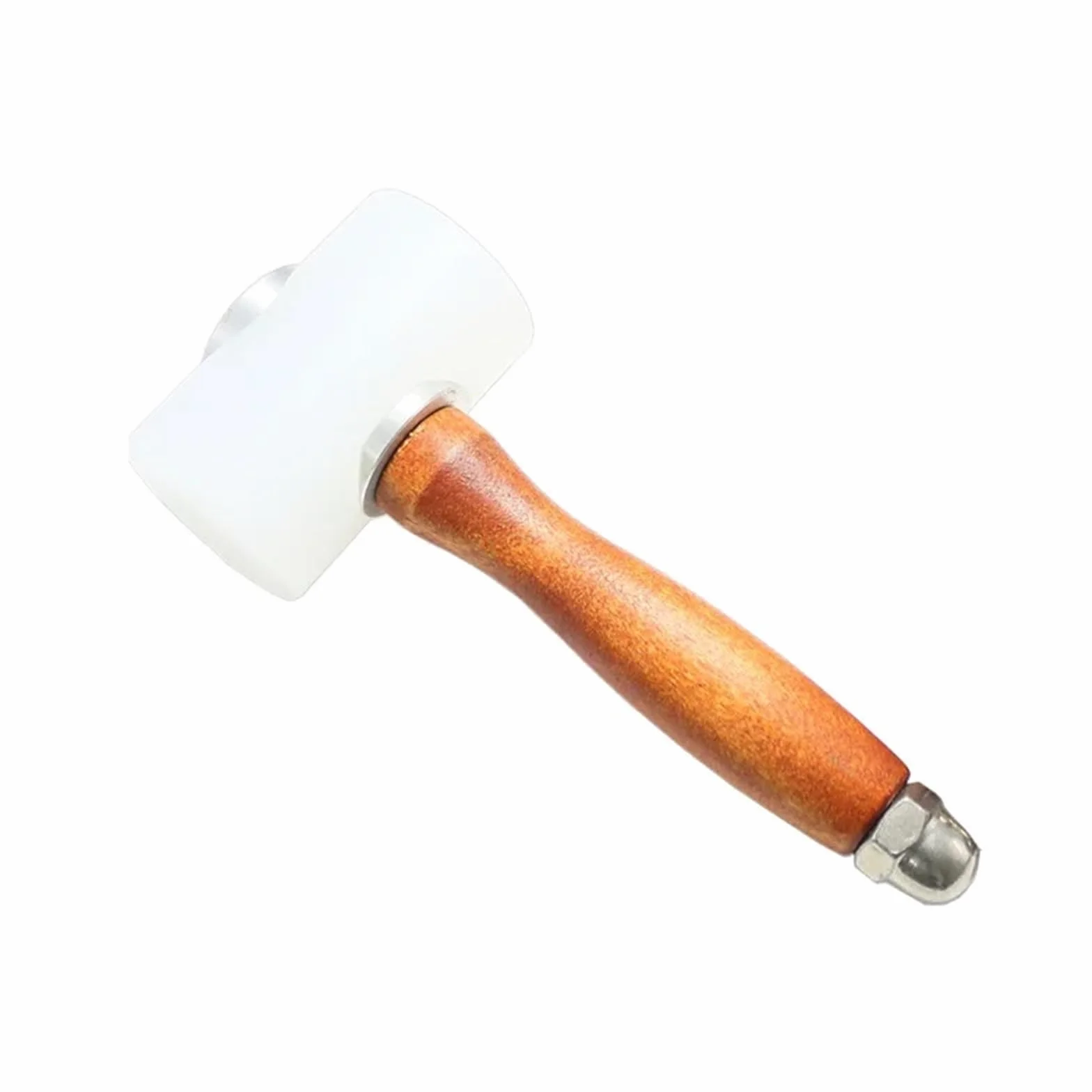 1 szt. DIY narzędzie do rzeźbienia w skórze młotek drukowania ochrony mebli montaż gumowy nylonowy(Brown)