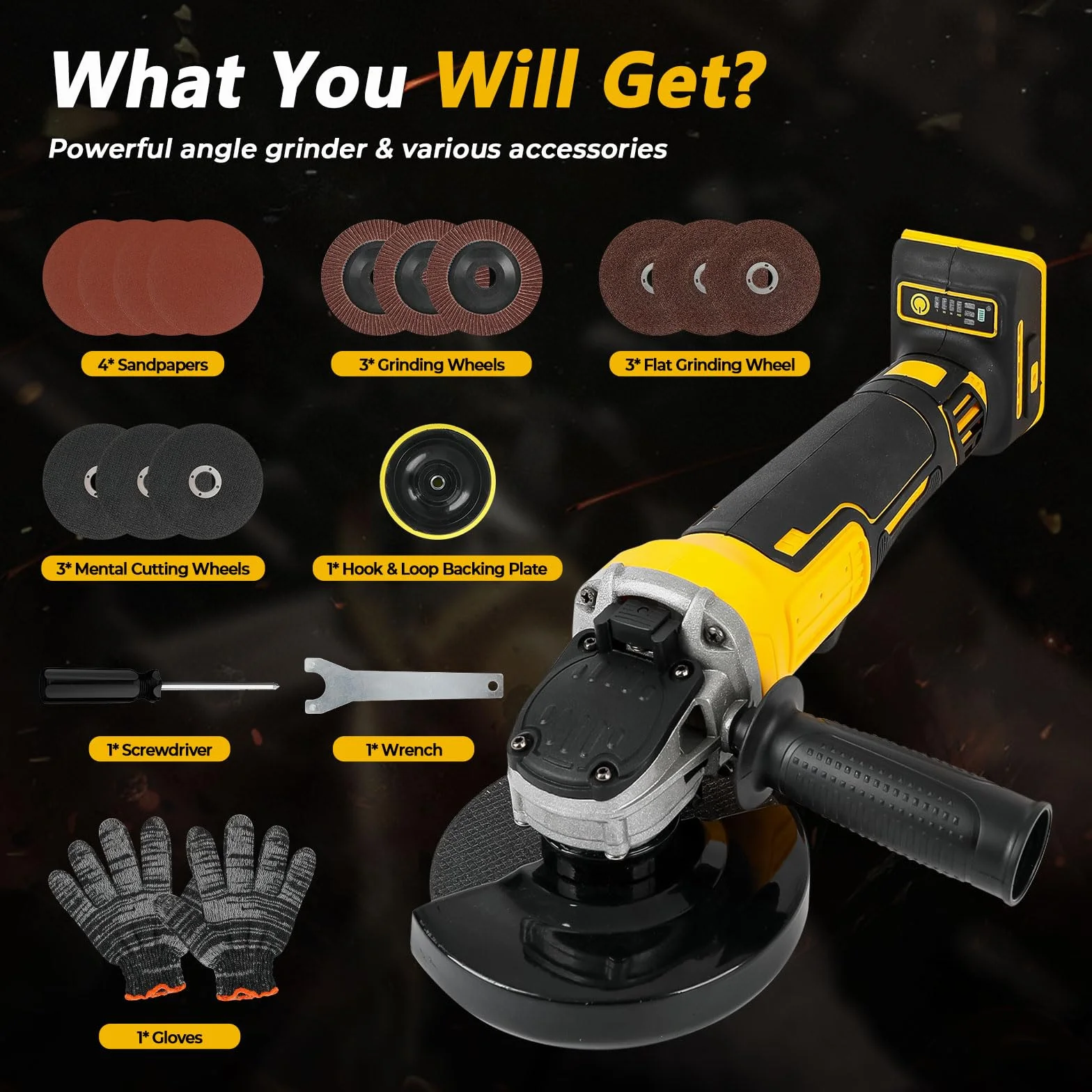 Akumulatorowa szlifierka kątowa Dewalt 18V 20V 125mm 8500RPM bezszczotkowa 3-biegowa