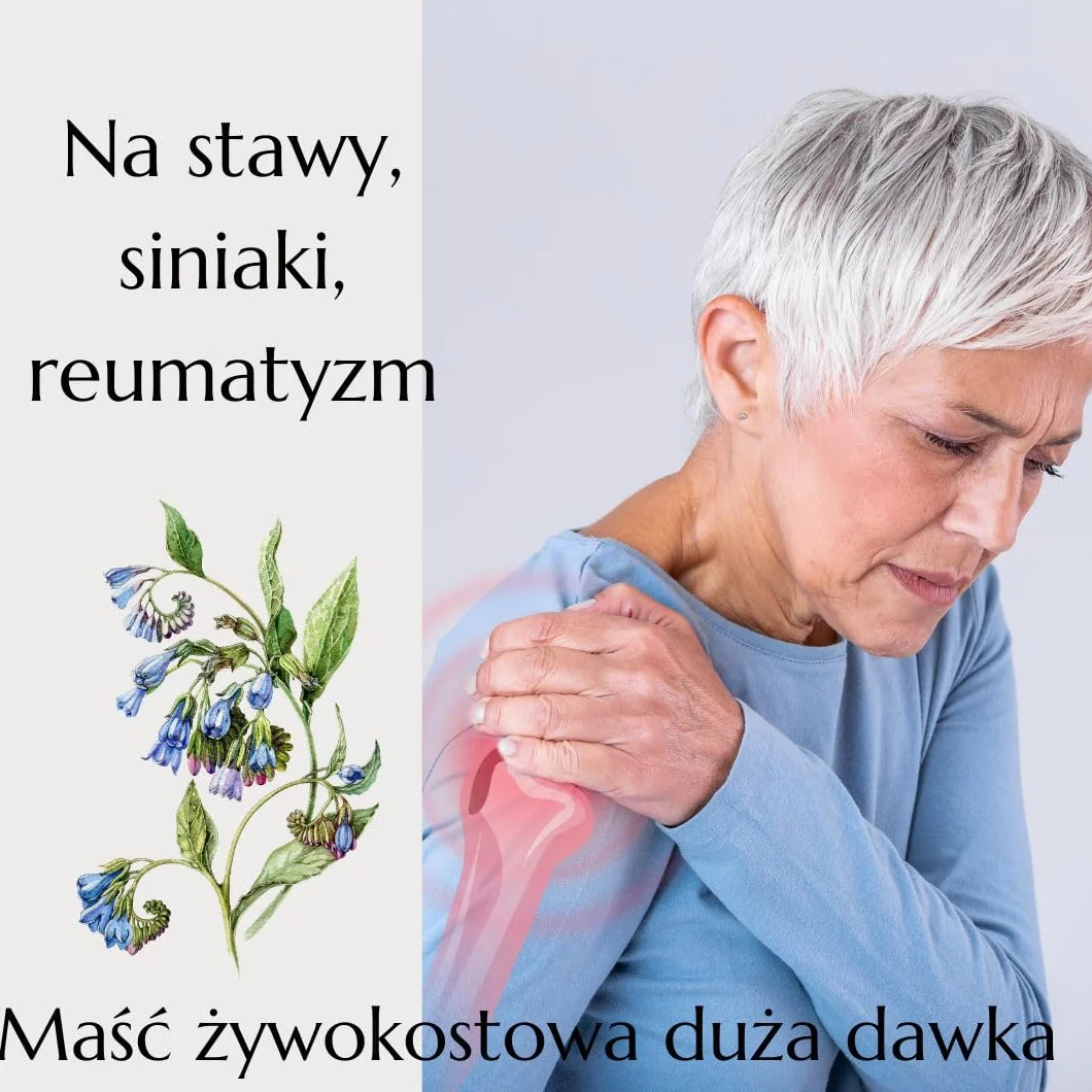 Green idea - Żywokost lekarski żel do masażu - bóle stawów, ścięgien i mięśni - na artretyzm, bóle pleców, kolan i karku - działanie lecznicze - 500 ml