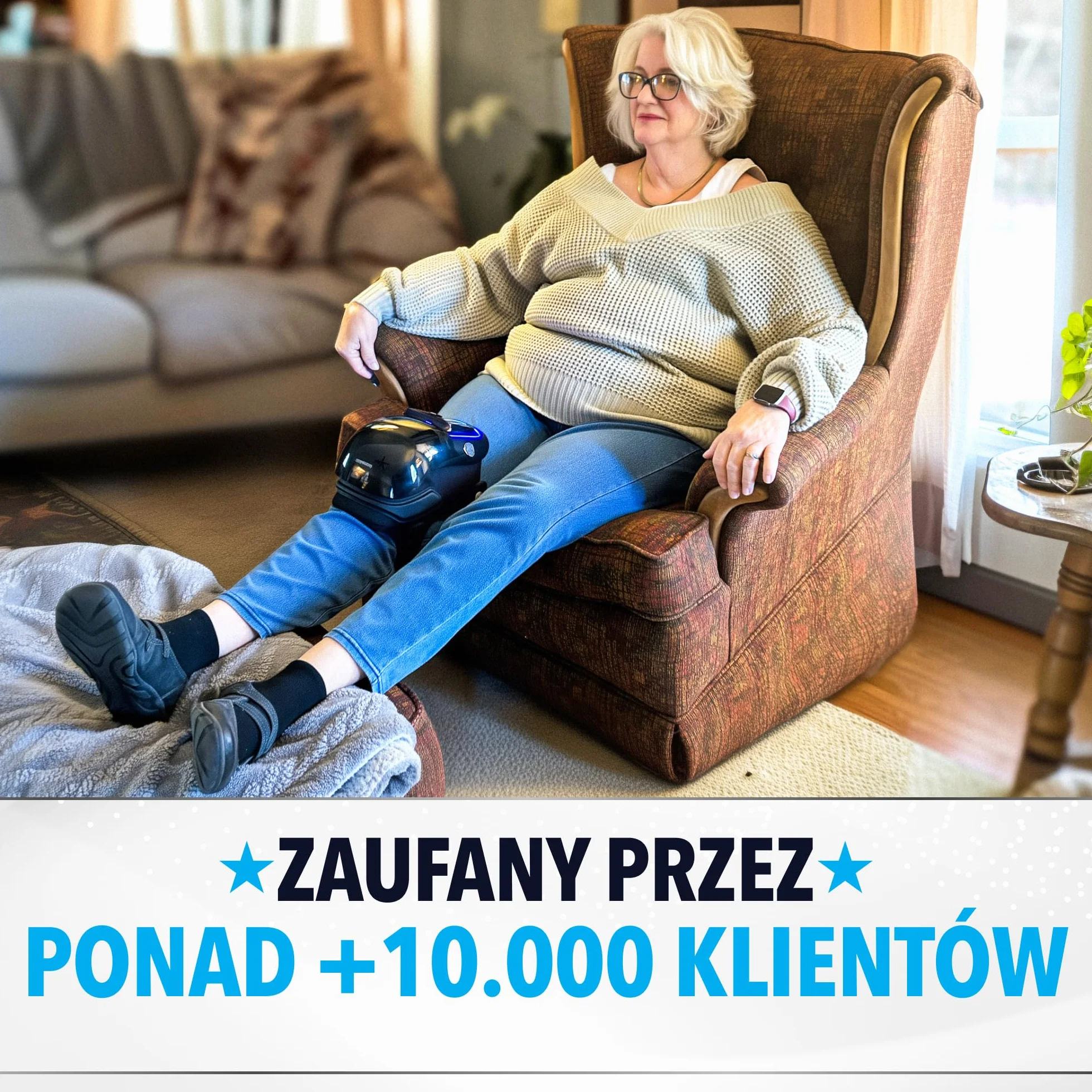 FORTHiQ Pro+ Masażer Kolana z Ciepłem i Czerwonym Światłem: Ciepło, Czerwone Światło o Podwójnej Długości Fali i Wibracje - Bezprzewodowy, Przenośny, Ładowalny, Funkcja Pamięci, Regulowane Paski