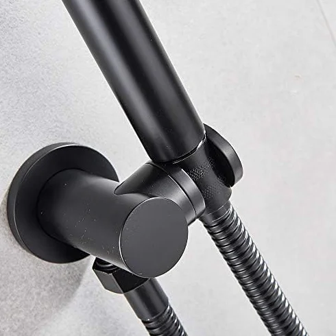 Matowa Czarna Bateria Natryskowa Conceabrass Bateria Natryskowa Jednouchwytowa Bateria Natryskowa Do Łazienki Z Ciepła Zimną Wodązestaw Natryskowyzestaw Natryskowy,10 Inch Shower Set
