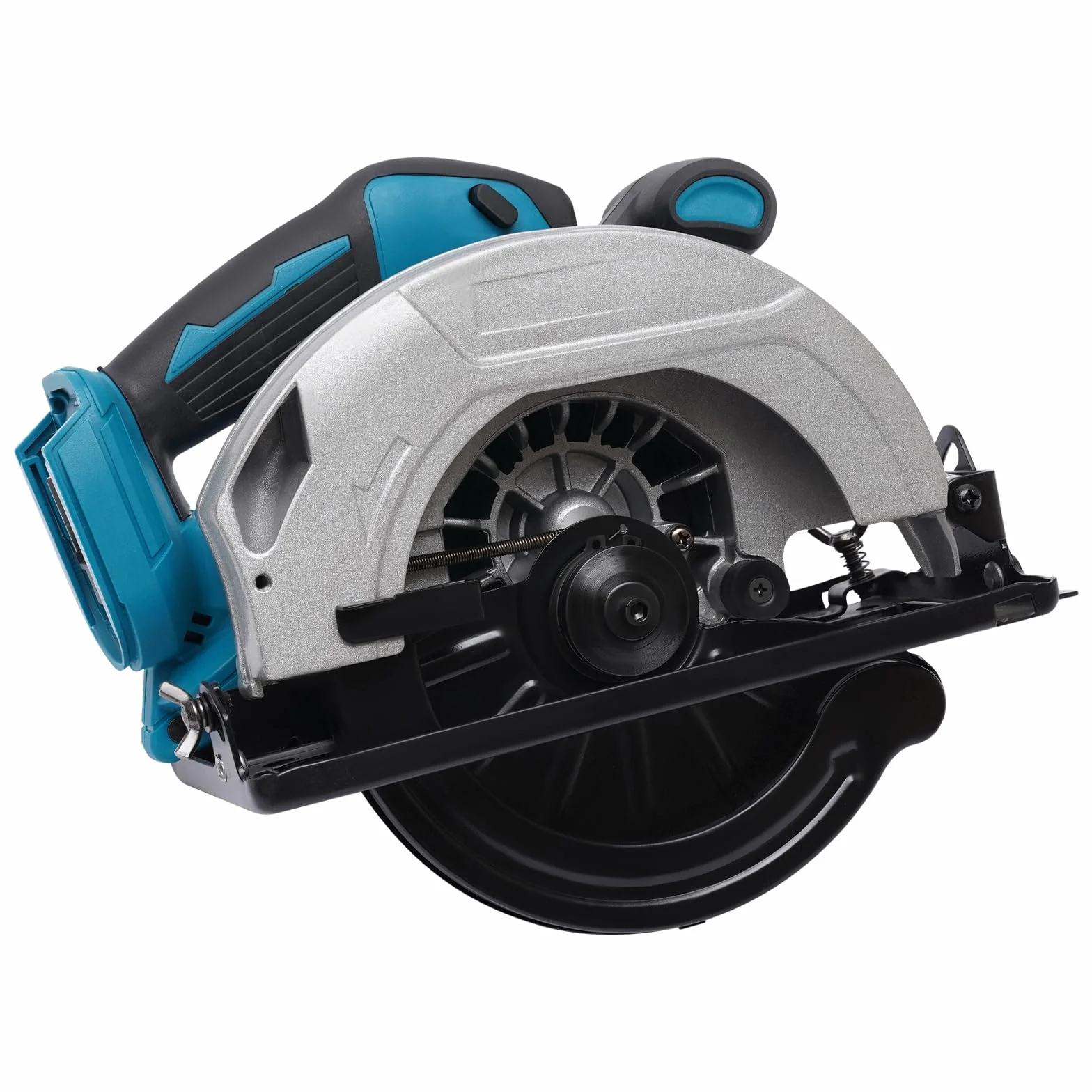 Elektryczna piła tarczowa, zasilana akumulatorem, 750 W, 20 000 obr./min, bezprzewodowa przenośna piła tarczowa, głębokość cięcia 0-90 mm, kąt cięcia 0-45°