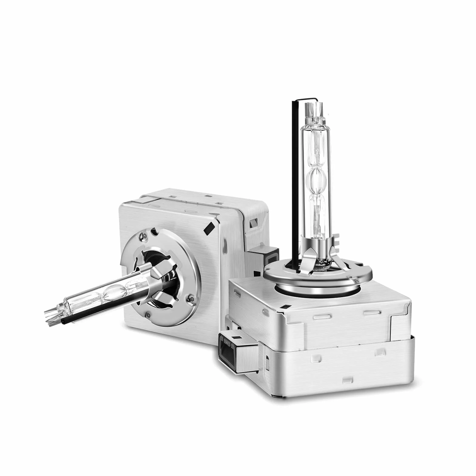 D1S Xenon Brenner 12V 60W – 6500K Ultra Weiß Anti-UV D1S Scheinwerferlampe mit Zulassung, hohe Helligkeit & OEM-Ersatz für Abblend-/Fernlicht – 2 Stück