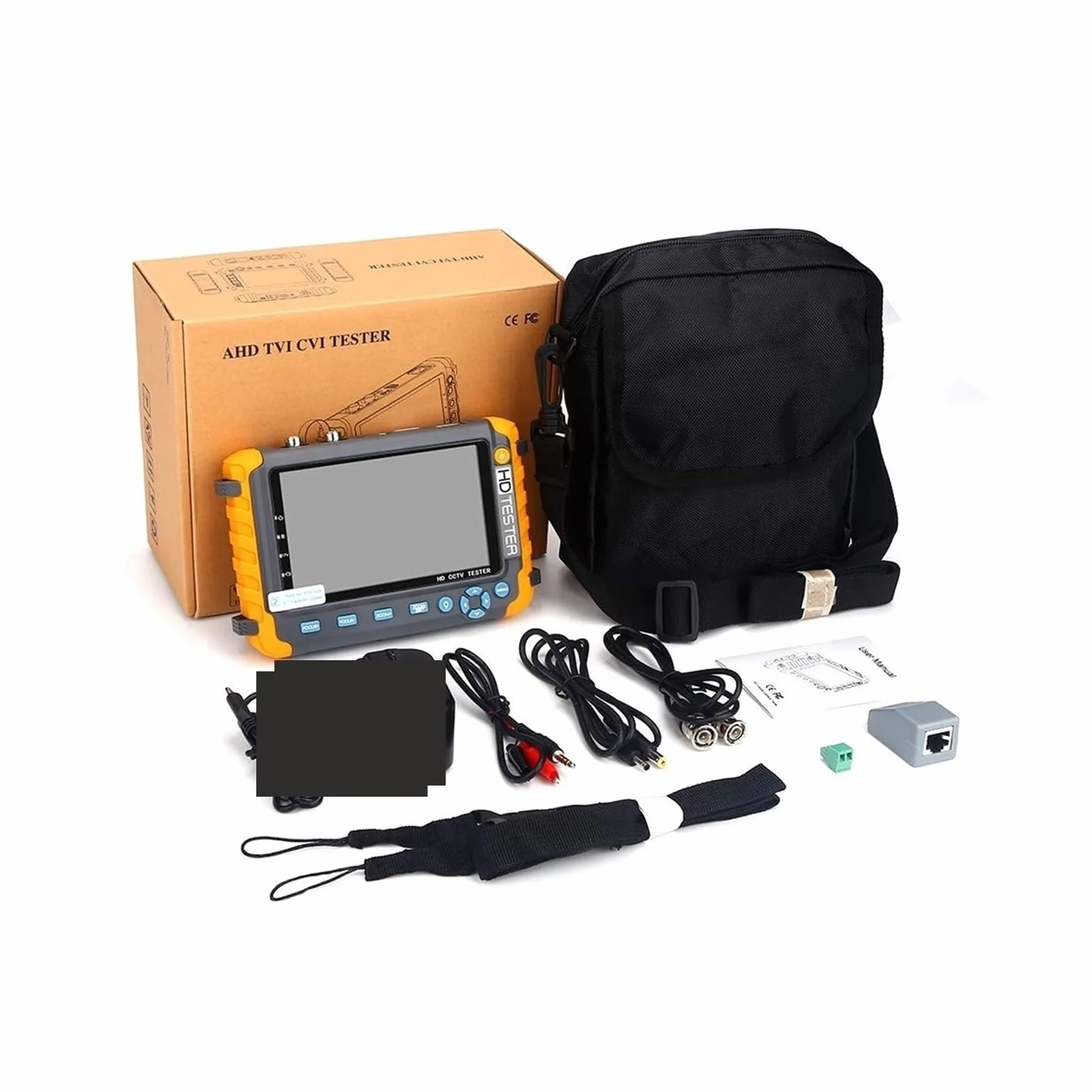 Tester CCTV, IV8W Przenośny tester CCTV 8MP | Z AHD/CVI/TVI Mini Monitor Kamery Tester VGA Wejście Wideo Tester Kamery Bezpieczeństwa do testowania kamer CCTV i IP.