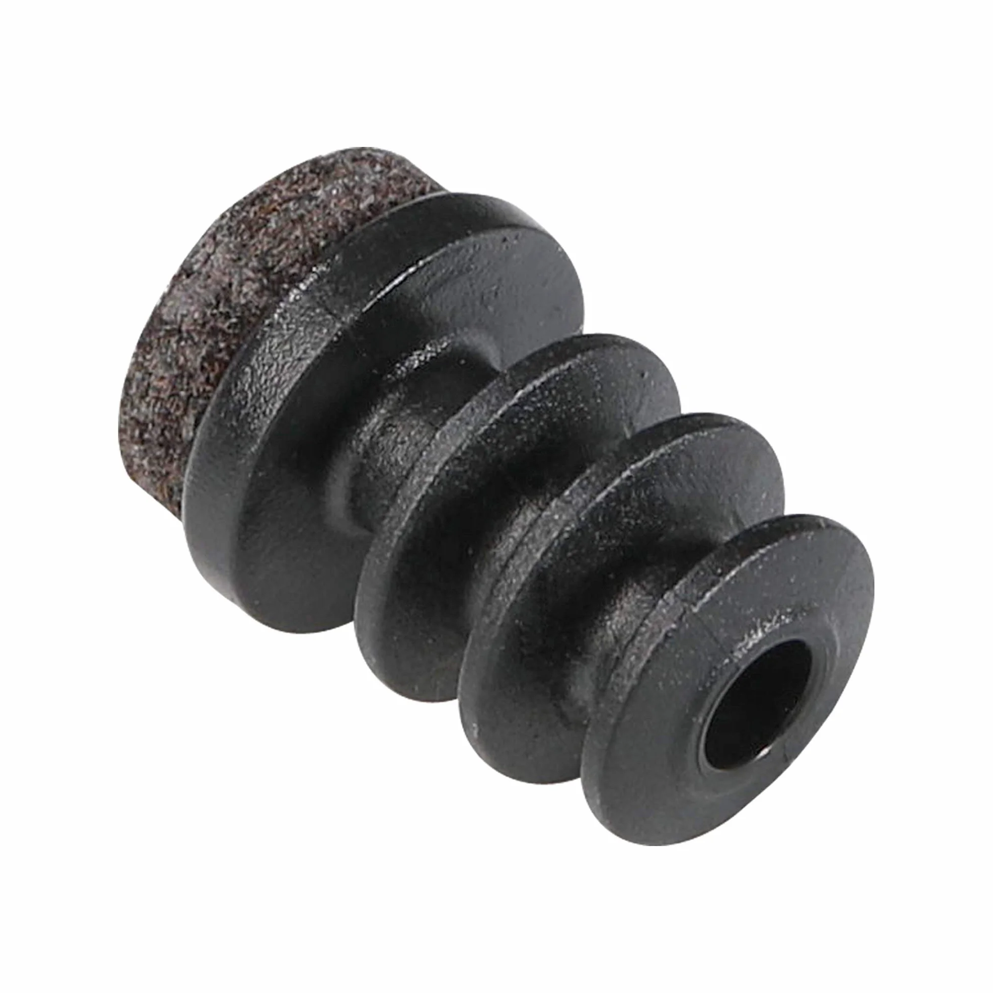 Adsamm® / 32 x zatyczki do lameli z filcu/czarne/Ø 12-14 mm/okrągłe/filcowe ślizgacze meblowe do krzeseł stalowych w jakości premium