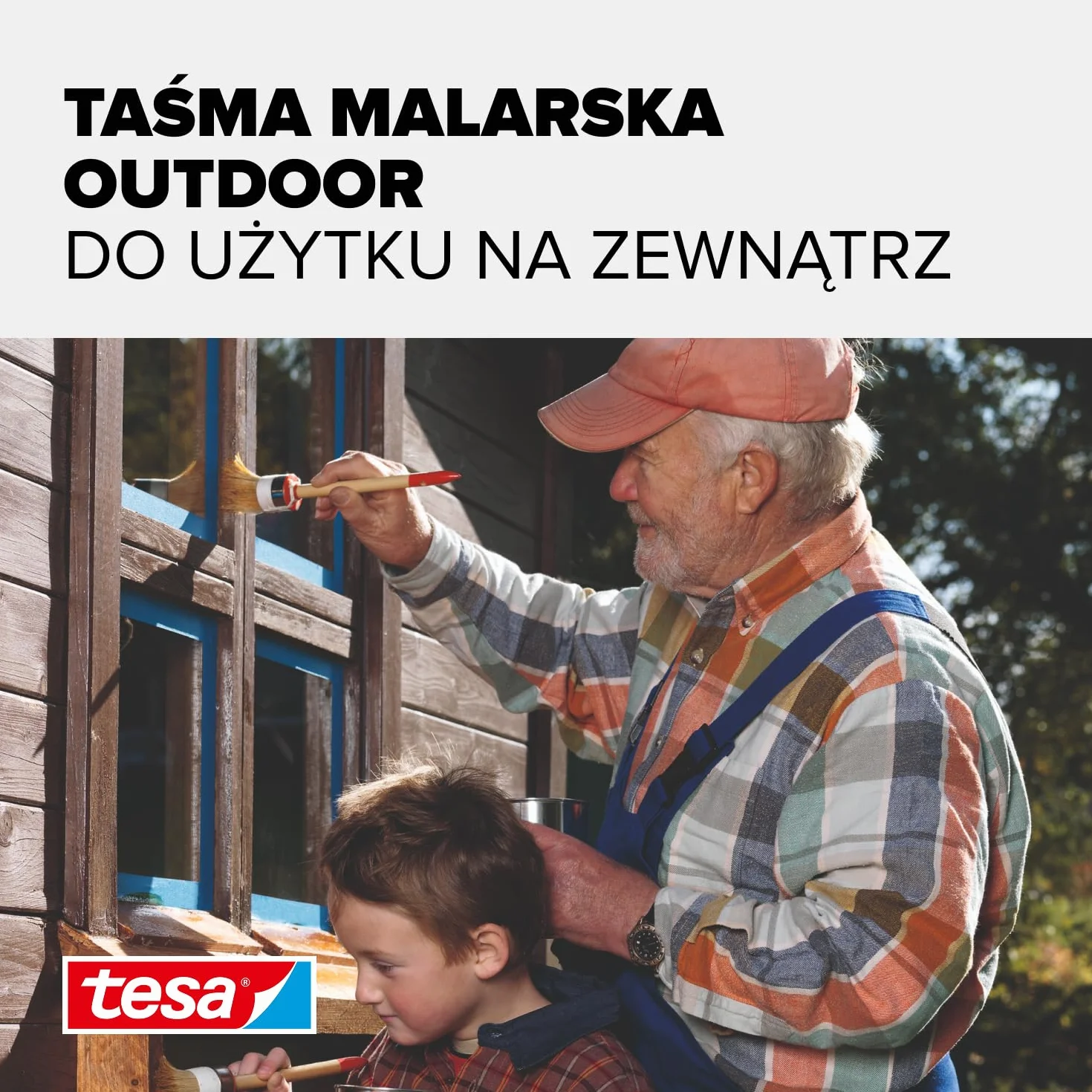 tesa Professional taśma malarska zewnętrzna - cienka taśma do precyzyjnego maskowania podczas malowania na zewnątrz, odporna na promieniowanie UV i inne czynniki atmosferyczne - 25m x 38mm