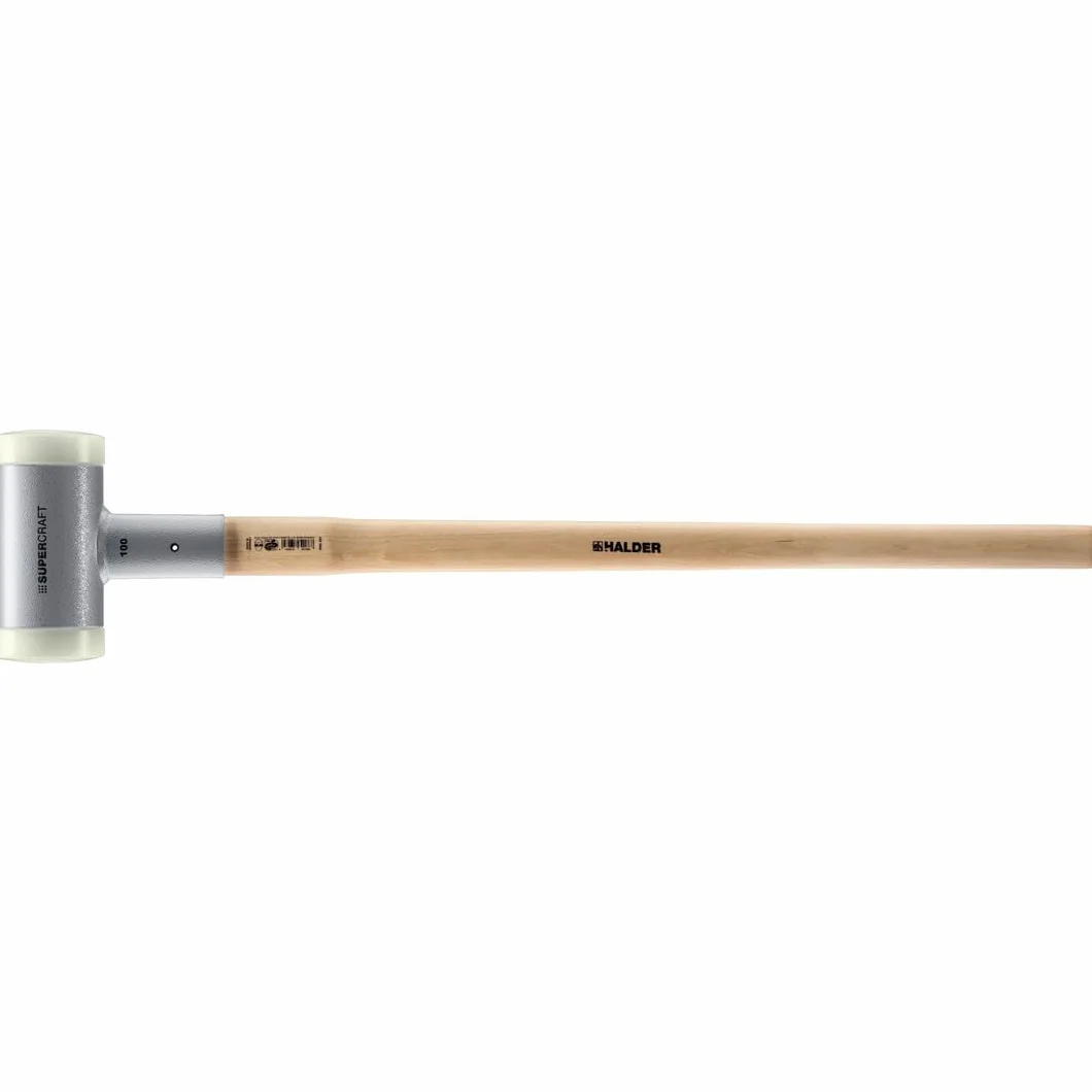 Supercraft młot kowalski, z tłumiącym drgania, ergonomicznie ukształtowanym i lakierowanym trzonkiem hikorowym, śr. = 100 mm/waga = 7050 g | 3366.107