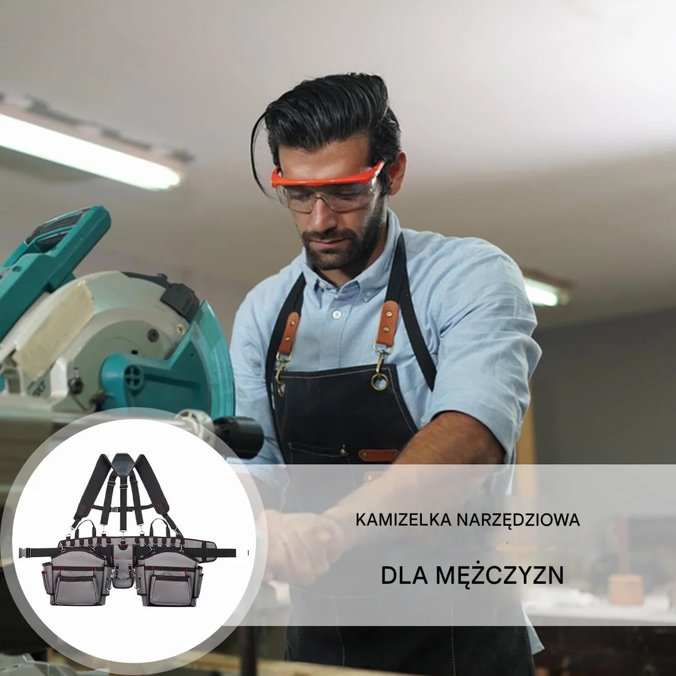 Pas Narz?dziowy Dla Stolarza - Organizer Narz?dziowy Dla M??czyzn | Pojemnik Akcesoria Do Prac Budowlanych Ogrodowych Wewn?trz I Zewn?trz Stolarzy Cie?li