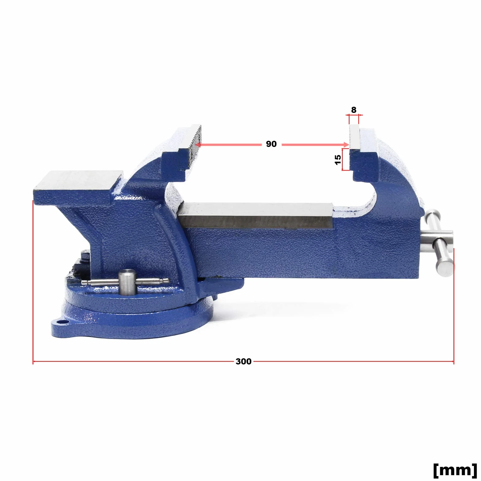 Imadło Light Duty 125 m szczęka zaciskowa i 127 mm kowadło do lekkich obciążeń