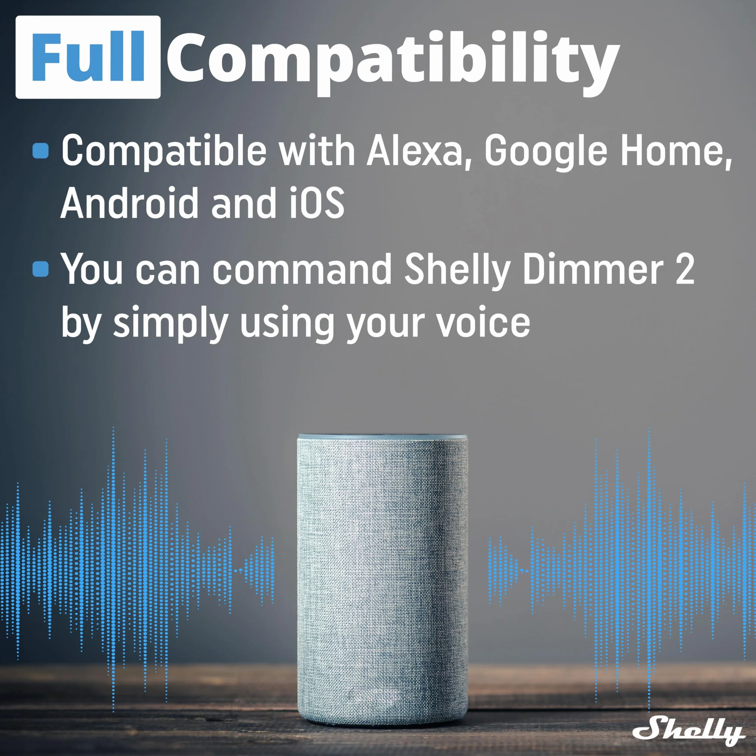 Shelly Dimmer 2 | Inteligentny ściemniacz WiFi | Nie wymaga przewodu neutralnego | Automatyzacja domu | Alexa i Google Home | Nie wymaga huba | Bezprzewodowy przełącznik | Ściemniane światła