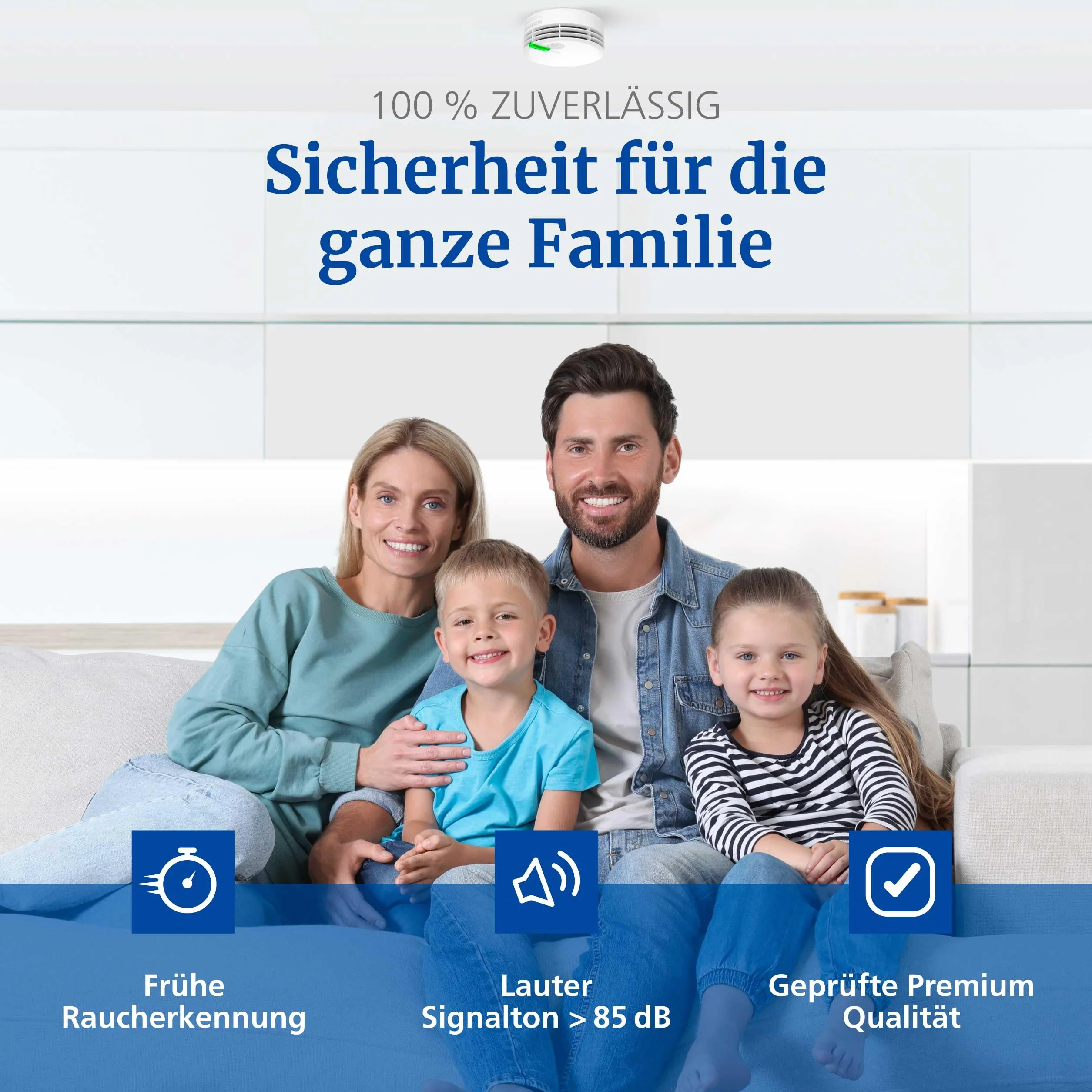 Hekatron Genius Plus Edition Rauchmelder 10 Jahre Batterie Testsieger Stiftung Warentest App-unterstützt
