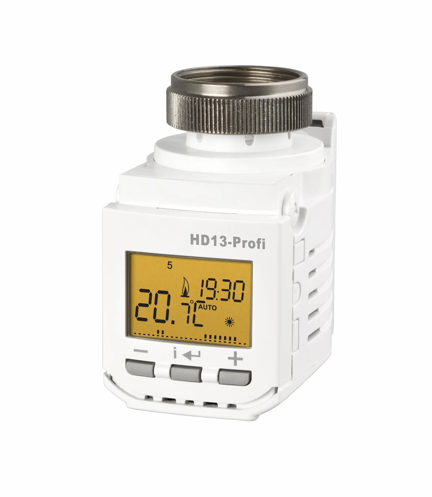 Elektrobock HD13-Profi programowalny termostat grzejnikowy, 230 V, biały, kompaktowy