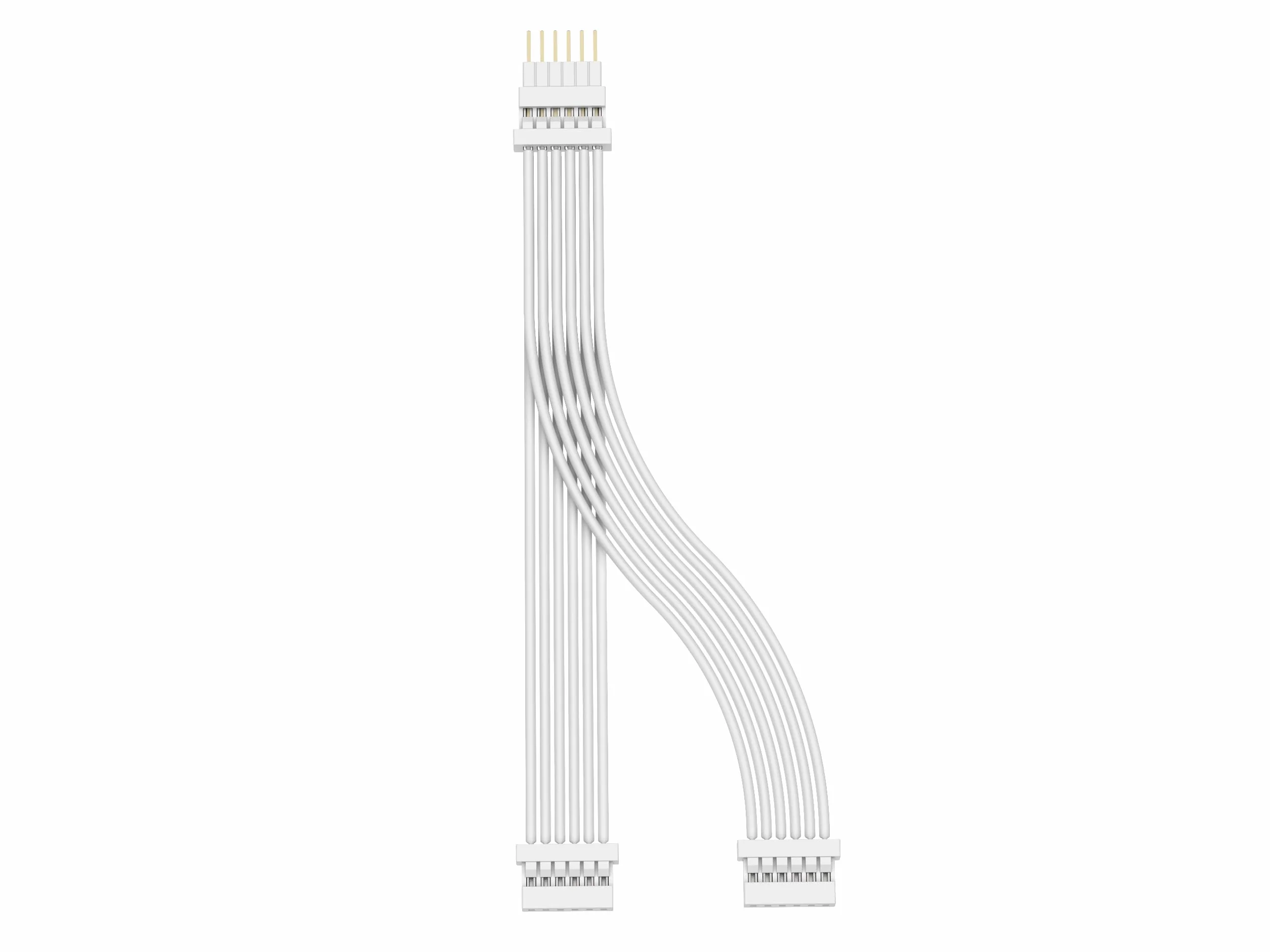 Litcessory Rozdzielacz dla Philips Hue Lightstrip Plus (2 Sztuk, Bialy - MIKRO 6-KOLEK V4 / Solo Lightstrip)