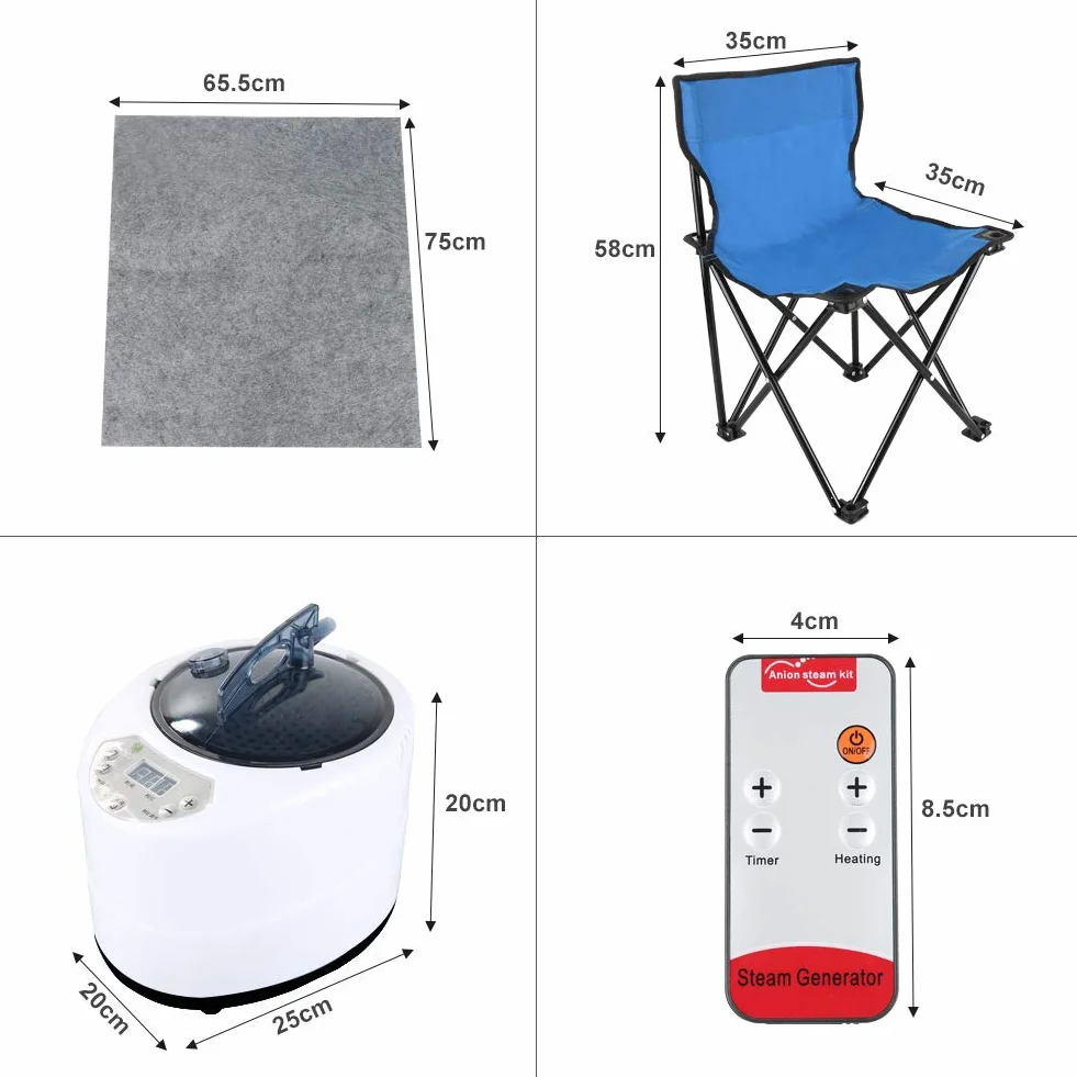 Przenośna sauna na na podczerwień 1000 W, składana sauna kabinowa, mobilna sauna na na podczerwień, terapeutyczna budka ciepła, namiot do sauny parowej 2 l, do salonu