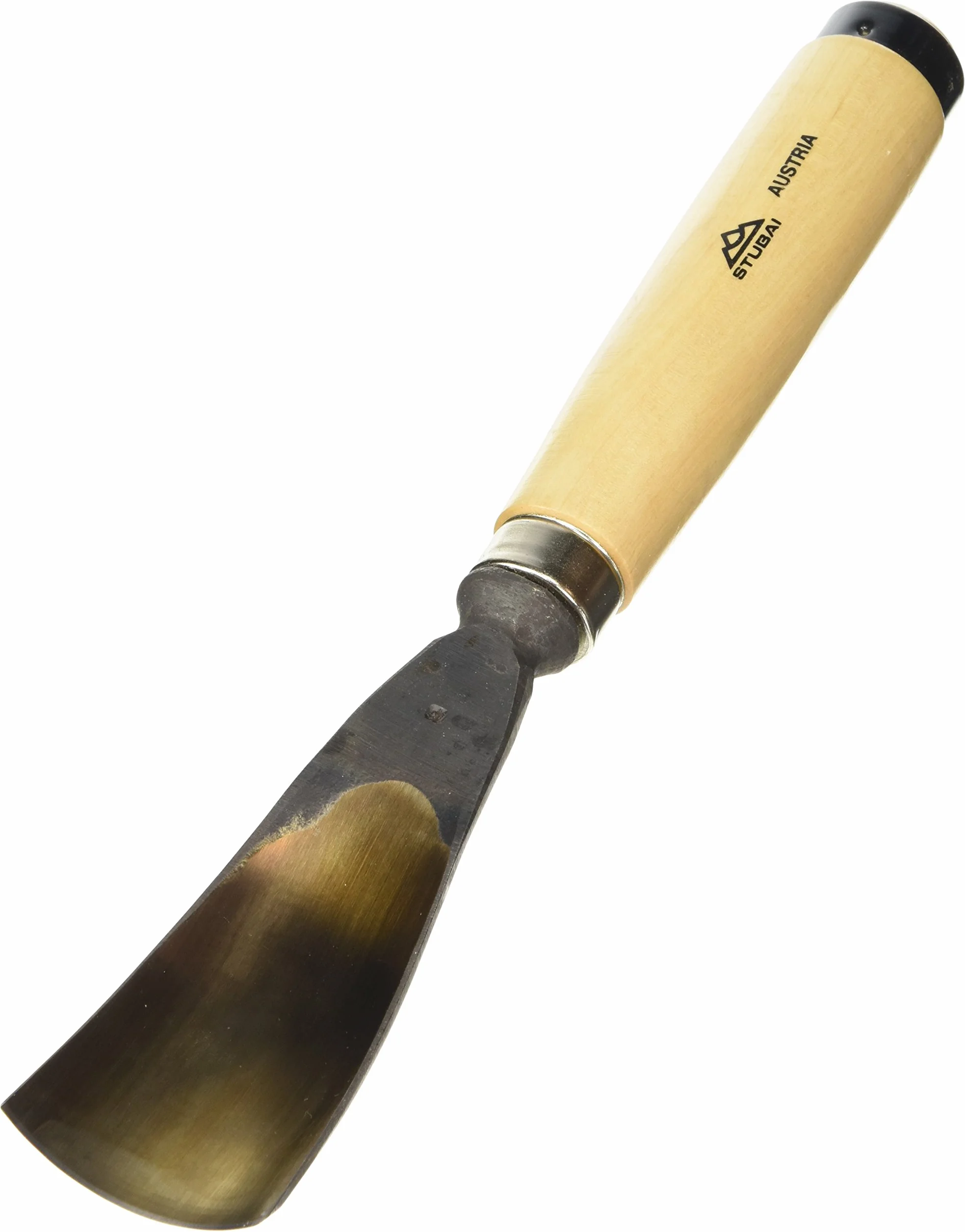 Stubai 521650 typ 16 dłuto do rzeźbienia w drewnie z drewnianym uchwytem, złoty/beżowy, 50 mm