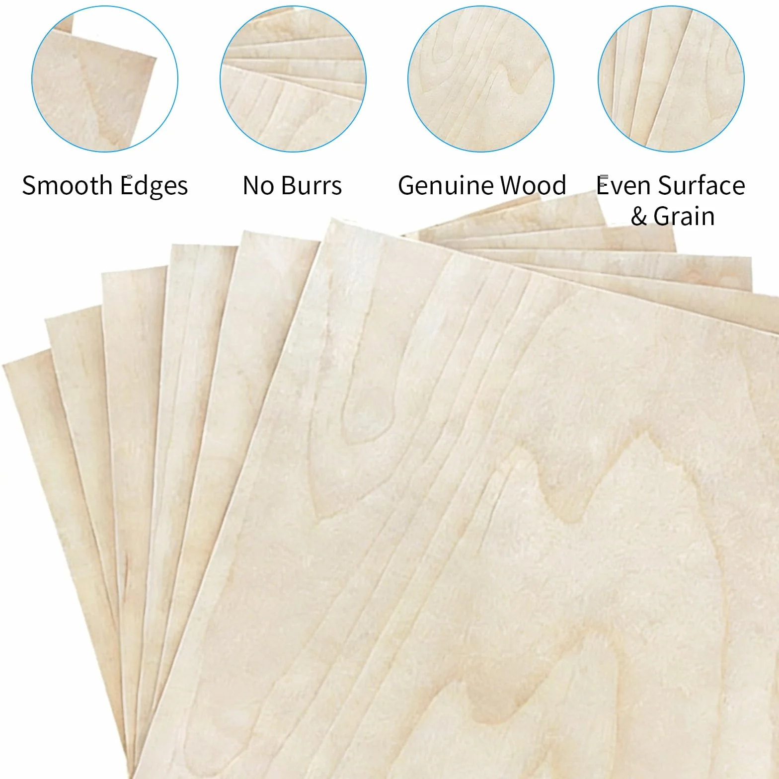 12 Sztuk Sklejki A4 2mm, 30 x 21 cm Płyty Drewniane do Rękodzieła, Modelarstwa, Wypalania w Drewnie, Laserowego Cięcia, Malowania, Grawerowania, DIY, Dekoracji (12, 2mm)