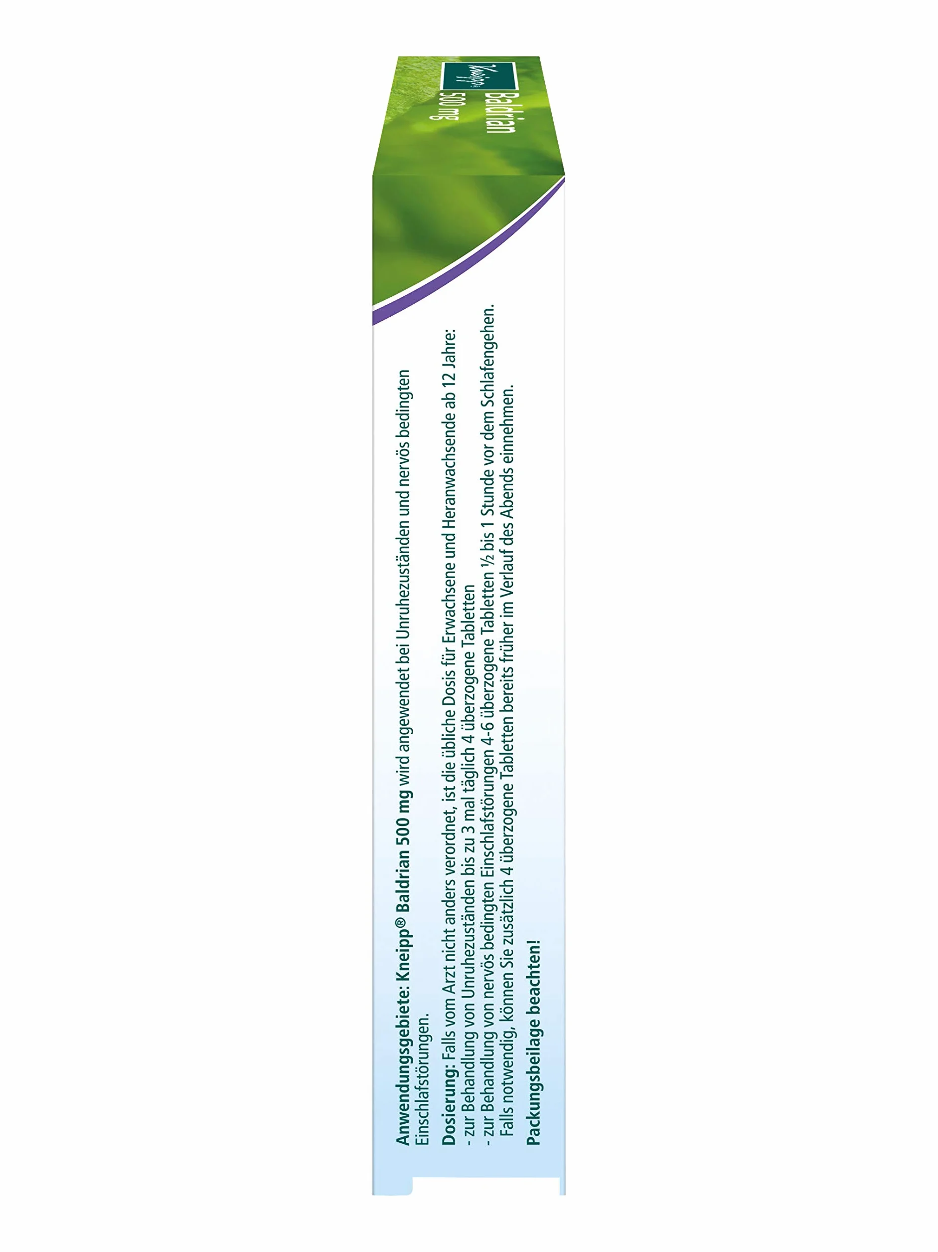 Kneipp Walerian 500 mg tabletki suplement diety na stres i zaburzenia zasypiania