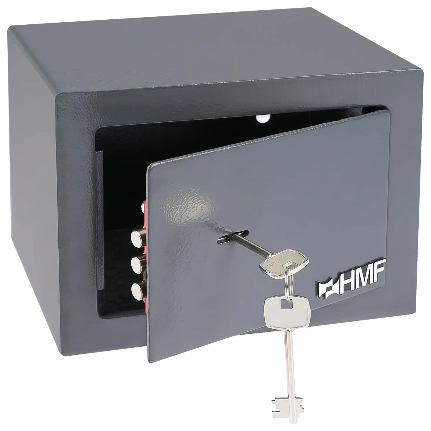 HMF 49216-11 Mały sejf z kluczem, sejf meblowy | 23 x 17 x 17 cm | antracytowy