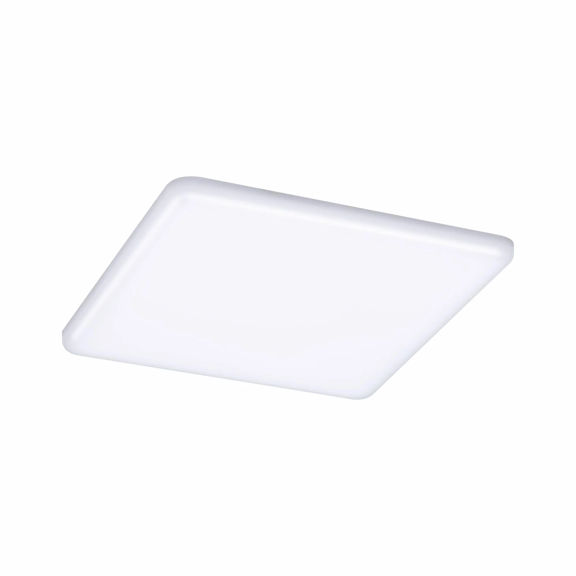 Paulmann 92395 Panel LED, oprawa wpuszczana Veluna VariFit, IP44 185x185mm czworok., w kompl. oprawa sufitowa 1x17 W satyn. tworzywo sztuczne 3000 K
