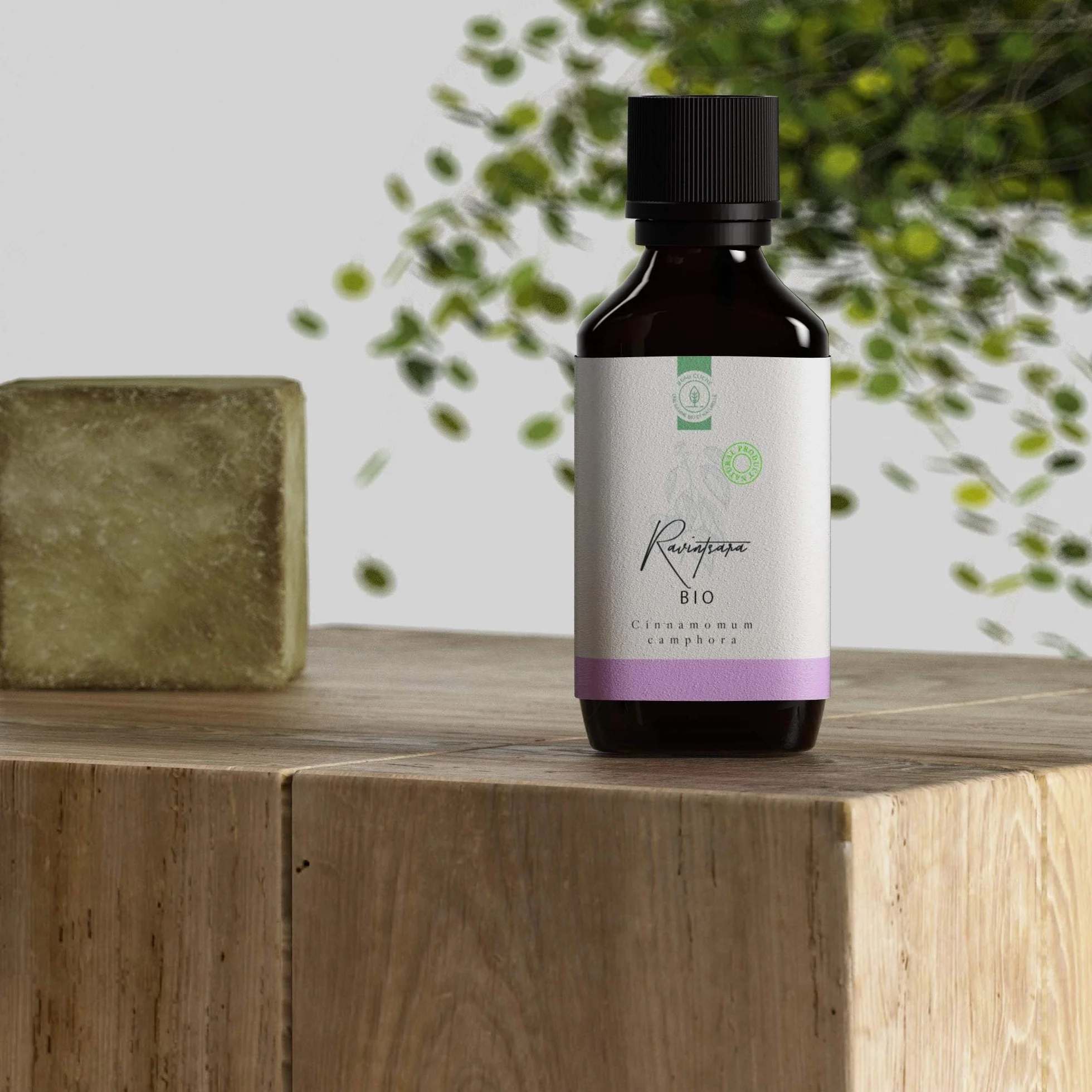 Bio Olejek Eteryczny Ravintsara 50ml - 100% Czysty Naturalny Ekologiczny Środek Przeciwwirusowy Antybakteryjny