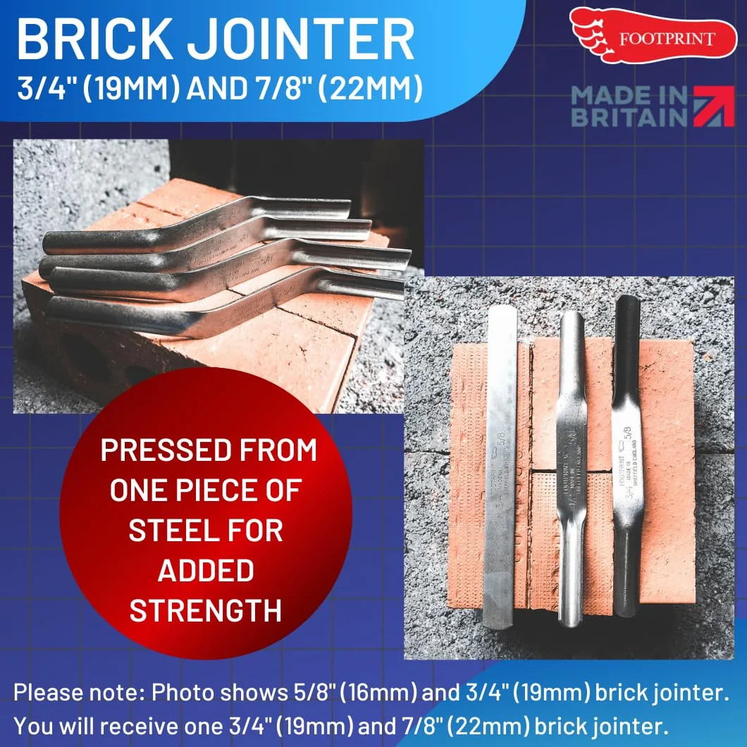 Footprint 581 Brick Jointer łącznik ceglany, 3/4" (19 mm) i 7/8" (22 mm)
