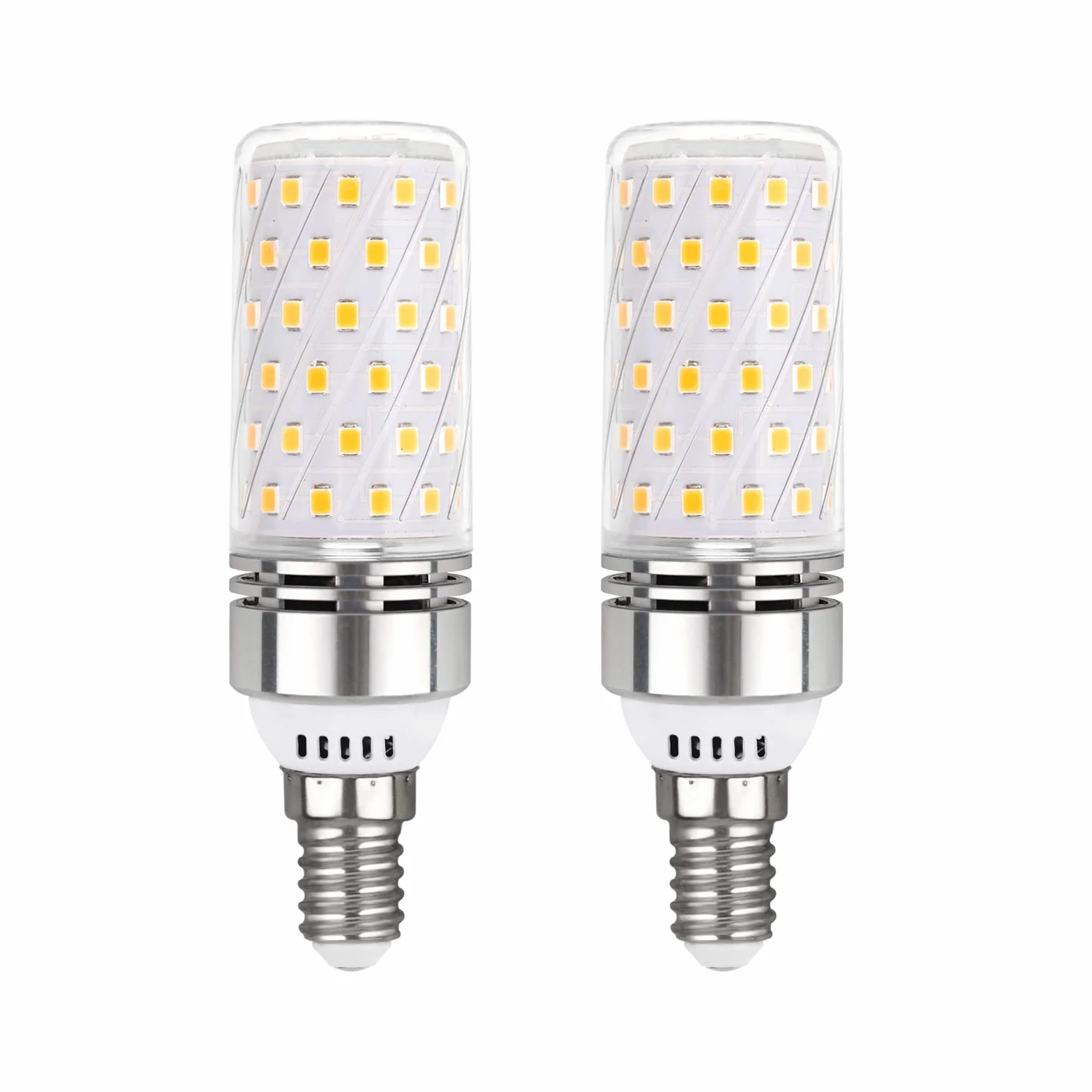 Lot de 2 ampoules LED E14 12 W Blanc naturel 4000 K 1450 lm, 230 V, équivalent aux ampoules halogènes E14 100 W, petites vis, ampoules de plafond SES, non dimmables