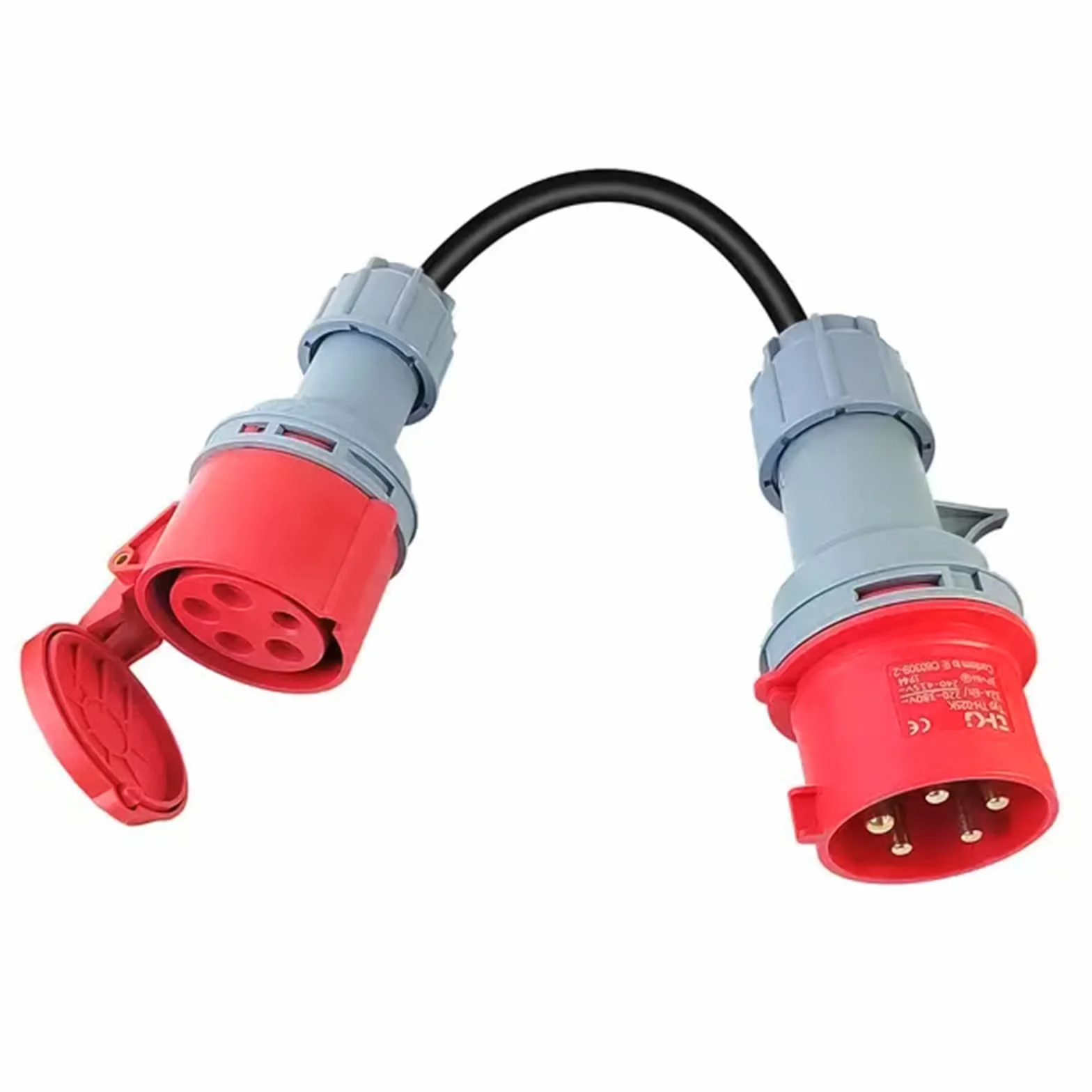 Adapter CEE 32A na 16A 5-biegunowy 400V IP44 50cm rozdzielacz prądu