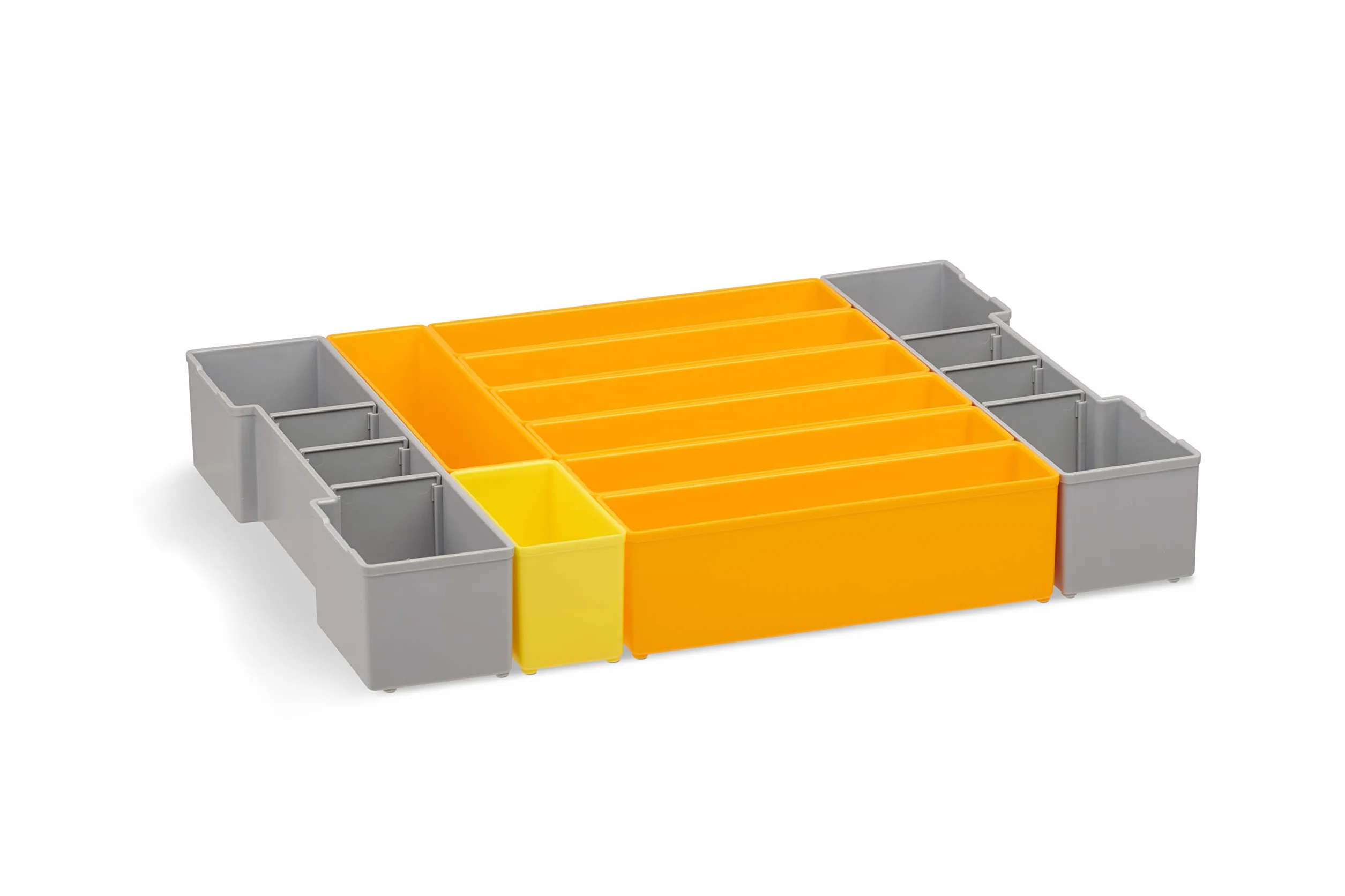 Sortimo Bosch L-BOXX 102 profesjonalna walizka narzędziowa z tworzywa sztucznego, niebieska, przezroczysta pokrywka z zestawem pojemników F3, pudełka do sortowania małych części | idealny system przechowywania małych części