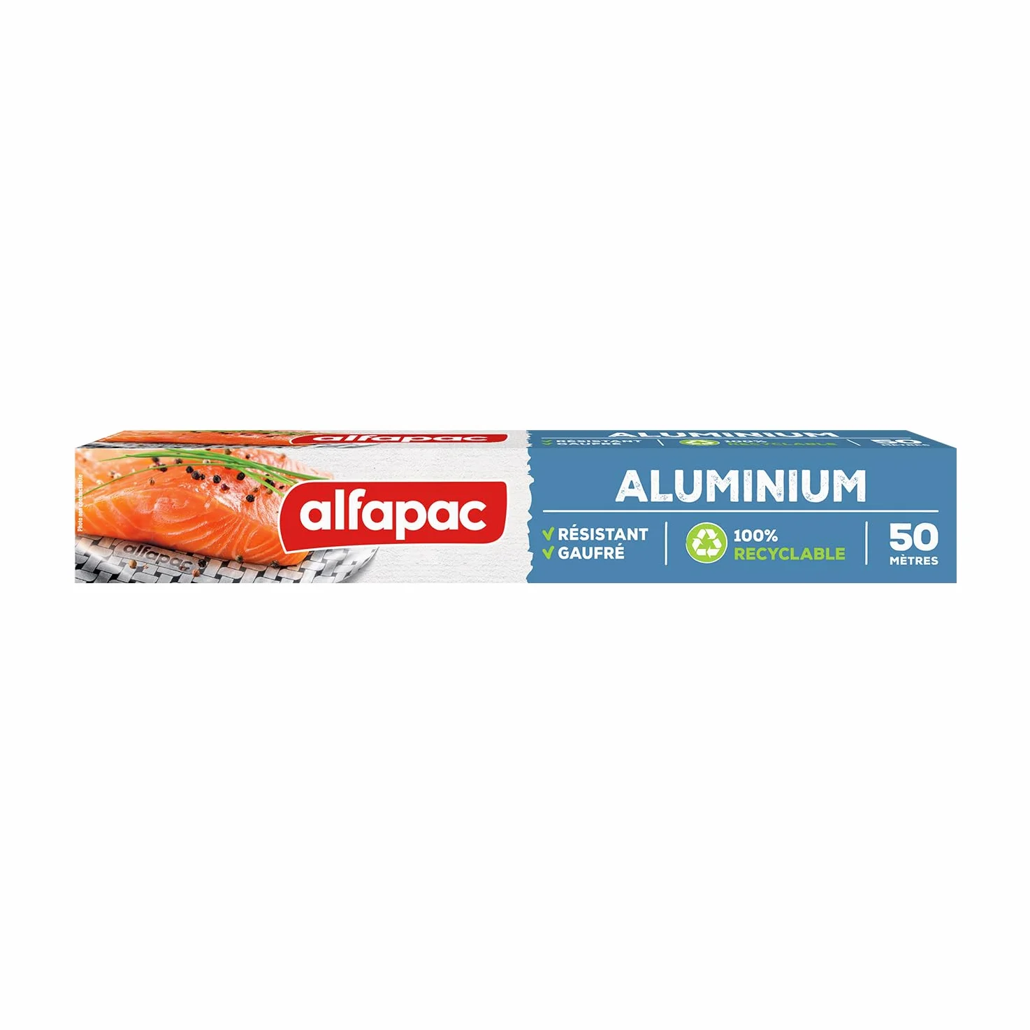 Alfapac Tłoczona folia aluminiowa 50 m, 3 sztuki