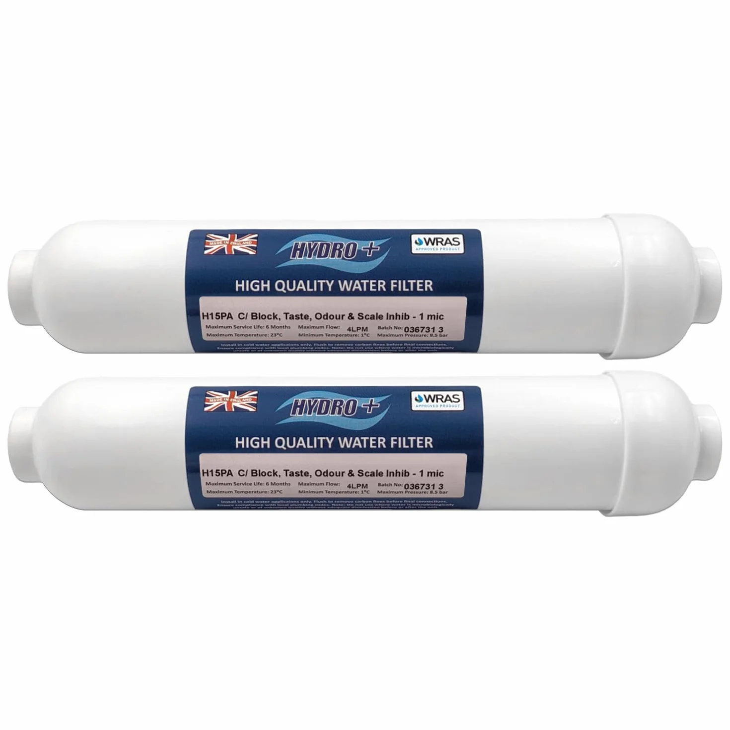 Filtr węglowy H15PA 1 mikronowy 10.2 cm do lodówek Samsung LG GE Bosch Daewoo Neff Siemens (2 sztuki)