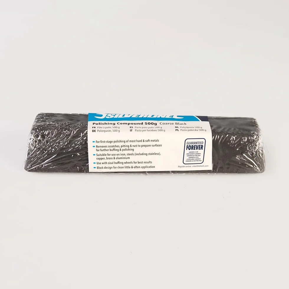 Silverline 107862 Mieszanka polerska, 500 g, gruba czerń