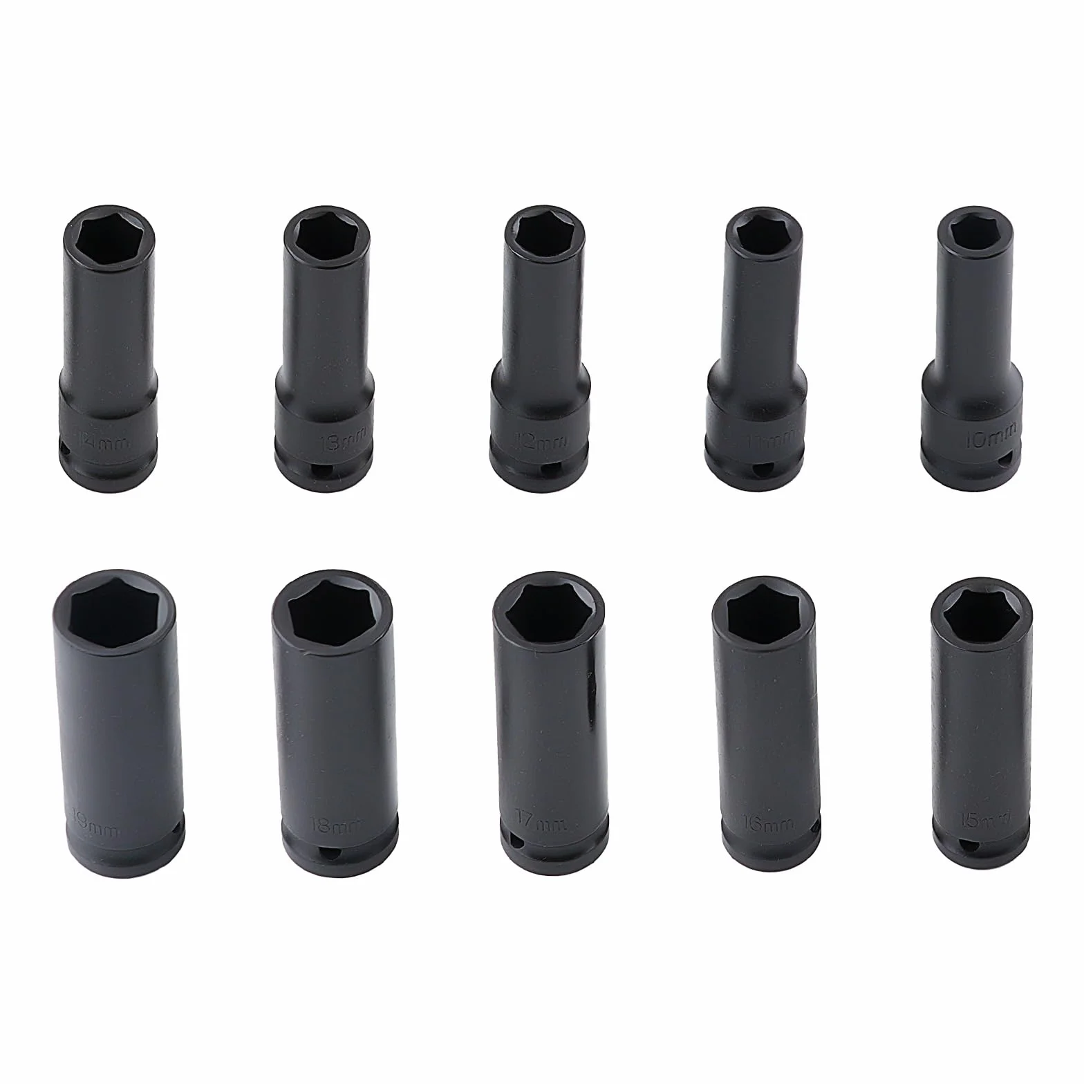 maXpeedingrods 20-częściowy klucz nasadowy do wkrętarki udarowej CRV 10-38 mm, do warsztatu, samochodów osobowych, warsztatów samochodowych, serwis opon, 6-punktowy, zestaw nasadek udarowych