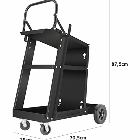Vogelmann Wózek spawalniczy TIG, MIG, PLASMA Mobilne stanowisko spawalnicze Wózek warsztatowy Nośność: 70 kg