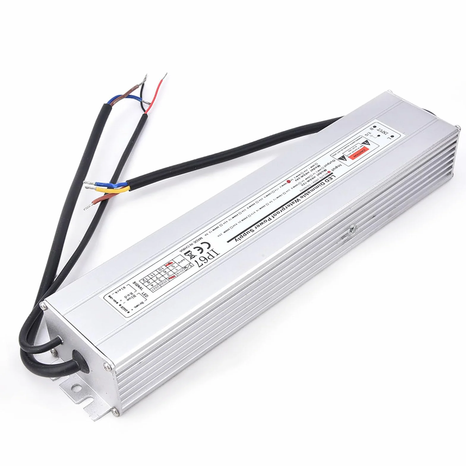 24 V 100W 4.17A Divemble Zasilacza LED, Obudowa ze Stopu Aluminium, Pełny Transformator Miedzi, Wydajny, do światła LED, Oświetlenie Biurowe, ściemnianie 0~10 V, ściemnianie