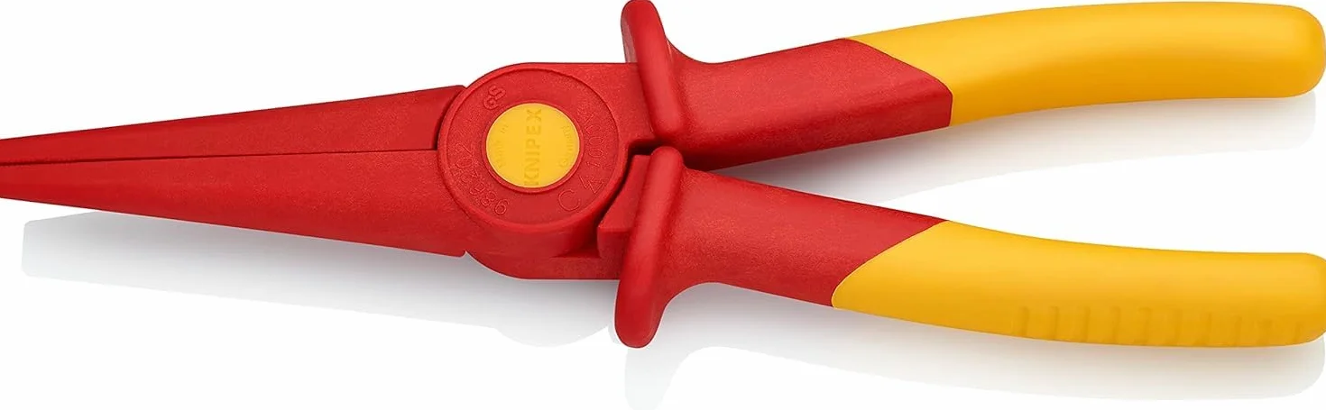 KNIPEX Szczypce wydłużone izolowane z tworzywa izolowane Tworzywo sztuczne Ze strefą z miękkiego materiału zapewniającego pewny chwyt 220 mm, 98 62 02