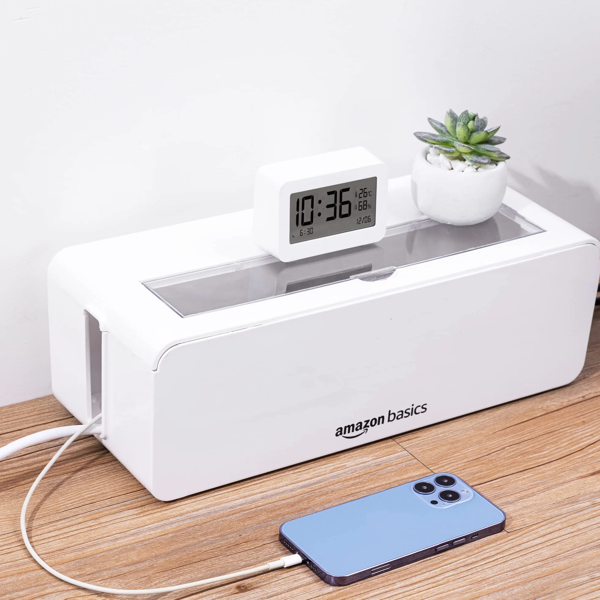 Amazon Basics skrzynka kablowa duża biała do ukrywania kabli
