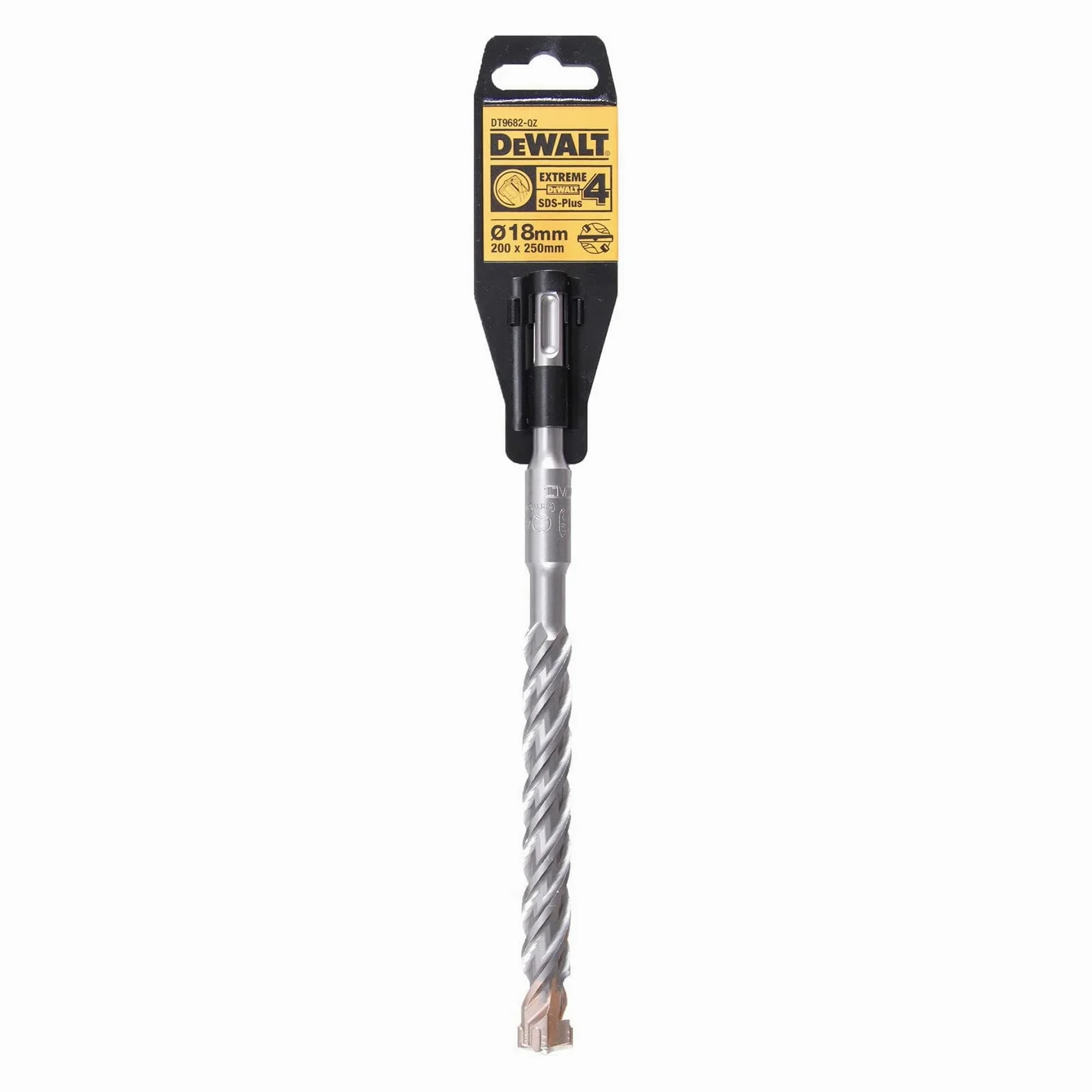 DEWALT Solidny Wiertło sds-Plus Extreme 4 cortes 18x250x200mm dla profesjonalistów i majsterkowiczów do pracy profesjonalnej wysoka trwałość